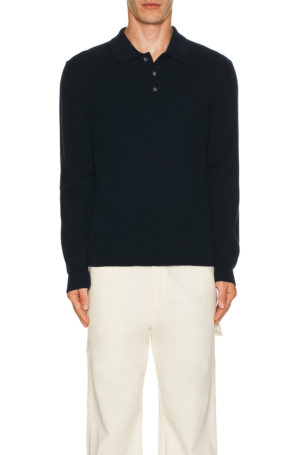 Image 1 of Theory Hilles Cashmere Polo in Baltic