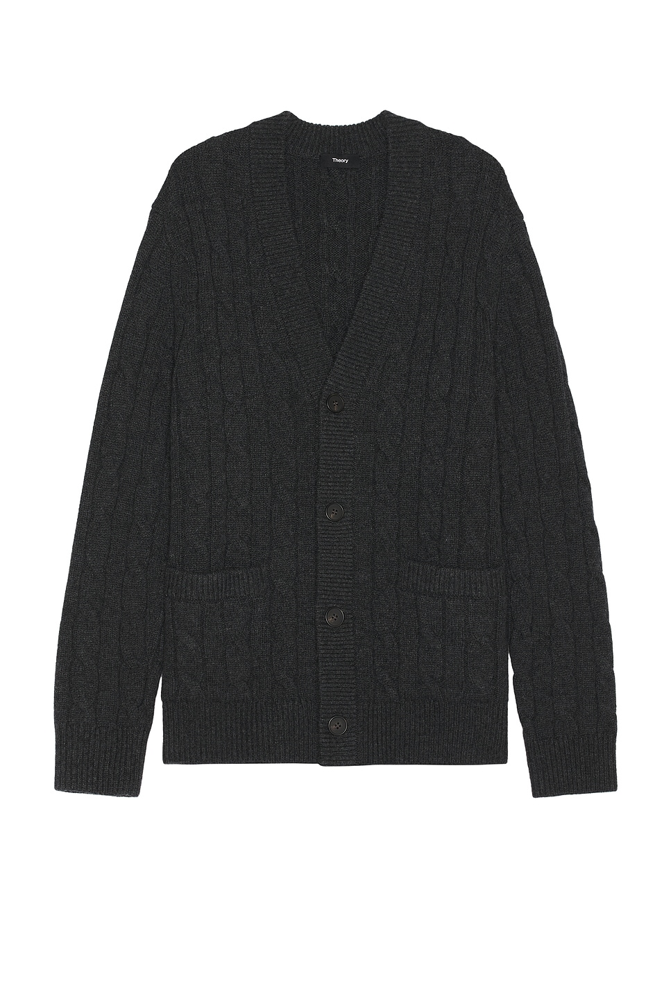 Image 1 of Theory Cable Knit Cardigan in Pestle Melange