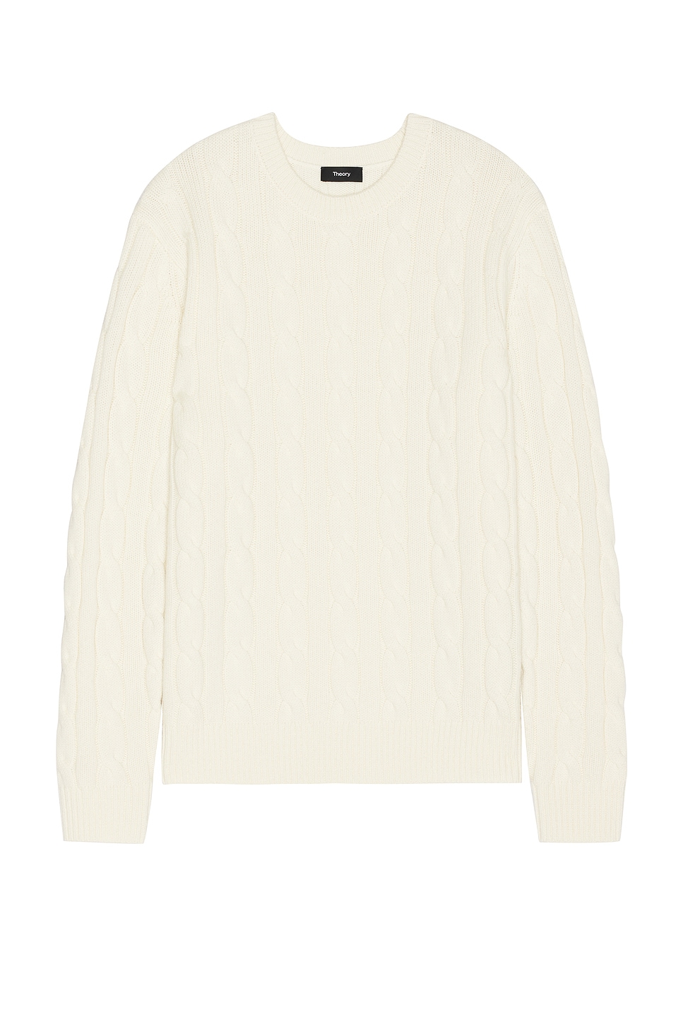 Cable Knit Sweater in White