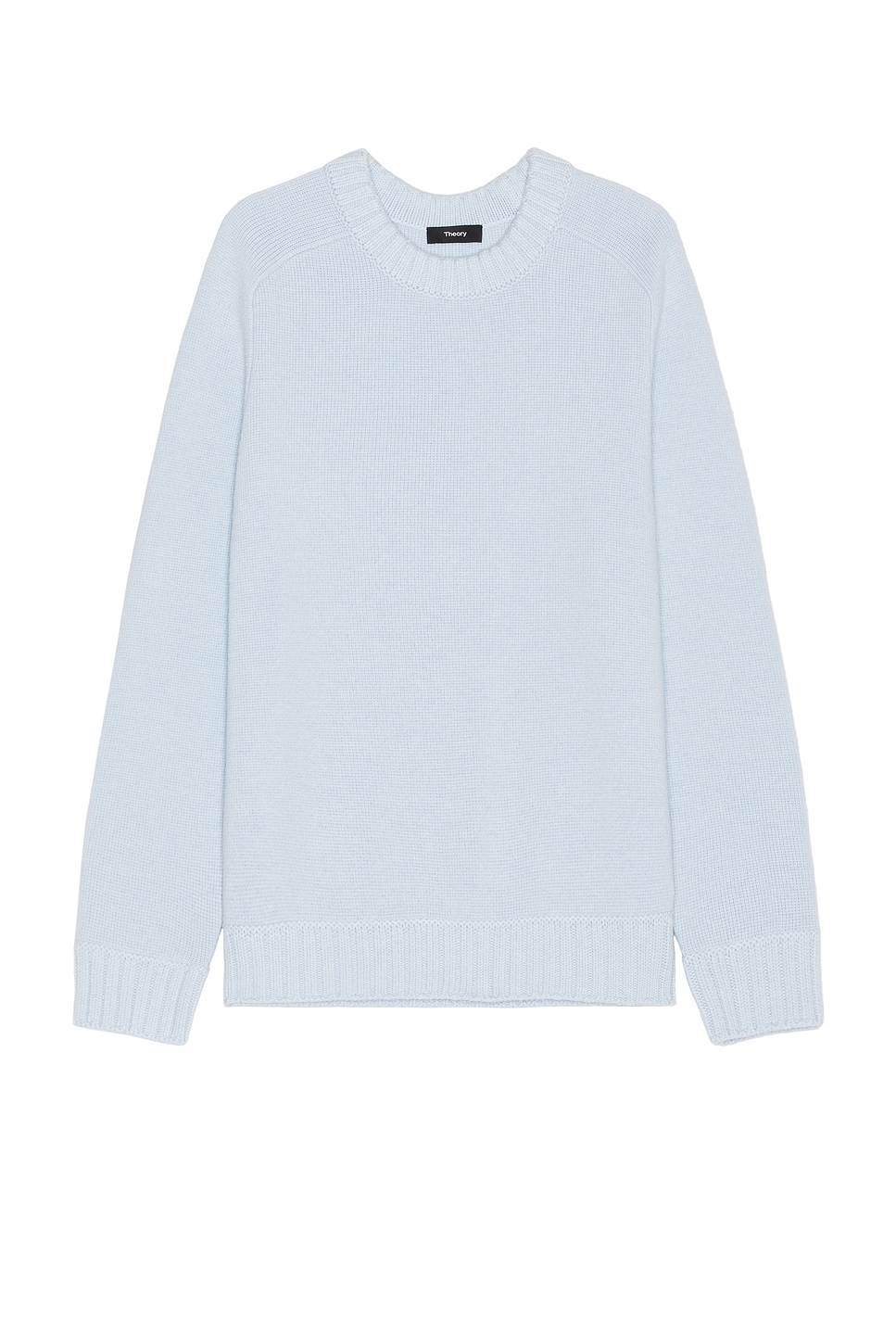 Image 1 of Theory Heavy Wool Cashmere Crewneck Sweater in Skylight Melange