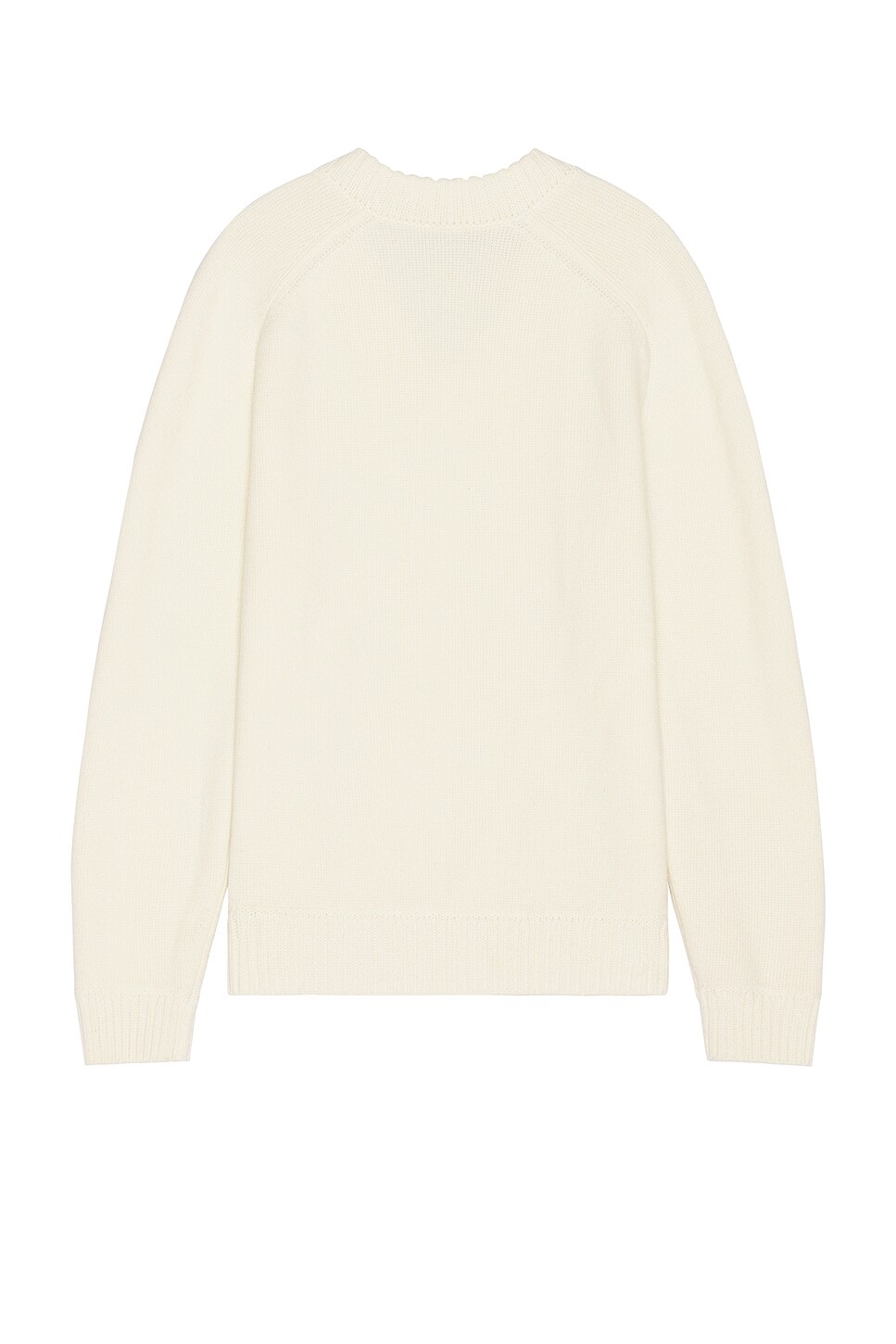 Theory Heavy Wool Cashmere V-Neck Sweater in Winter White | FWRD