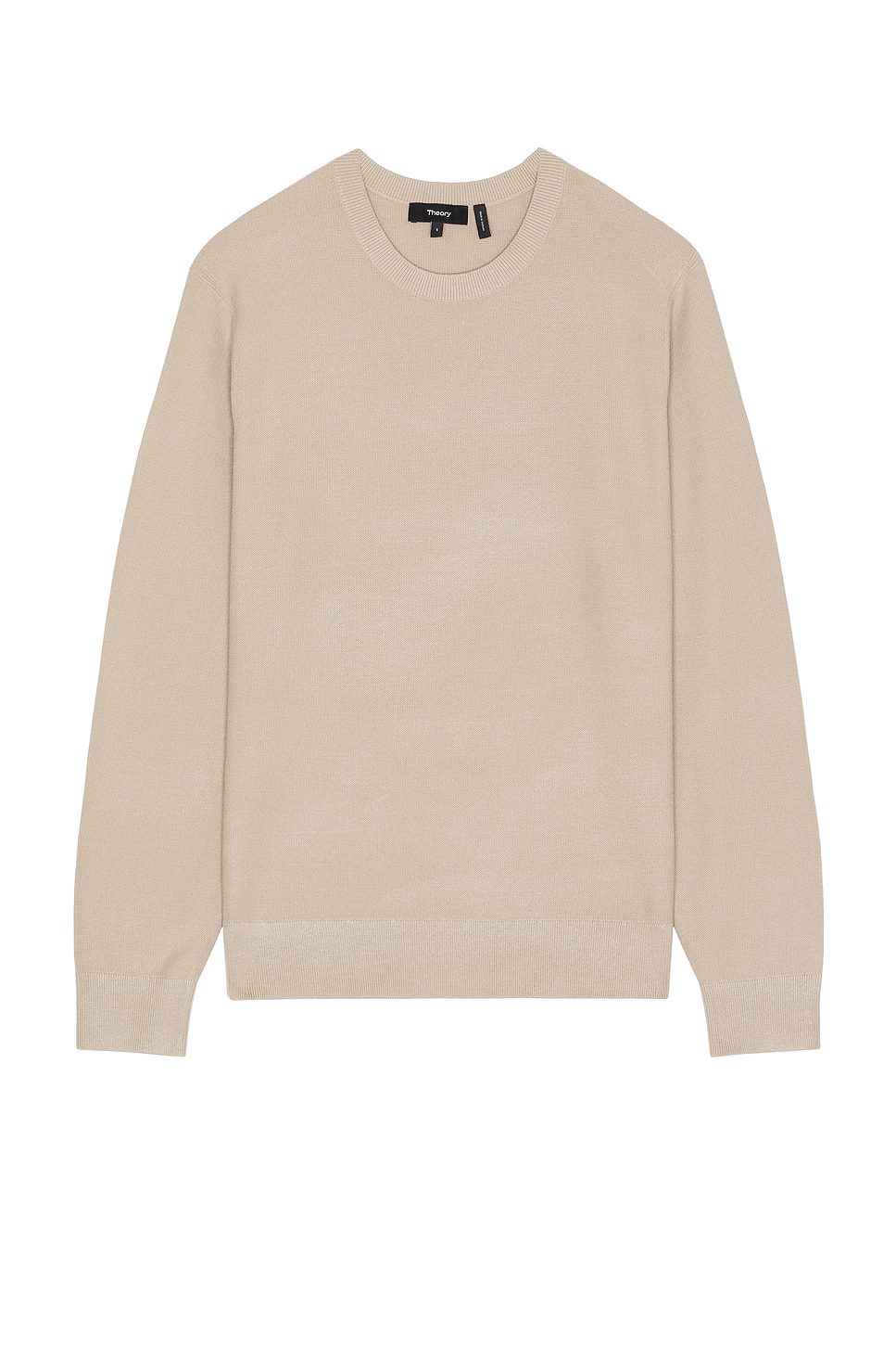 Image 1 of Theory Riland Crew Neck Sweater in Earl Grey