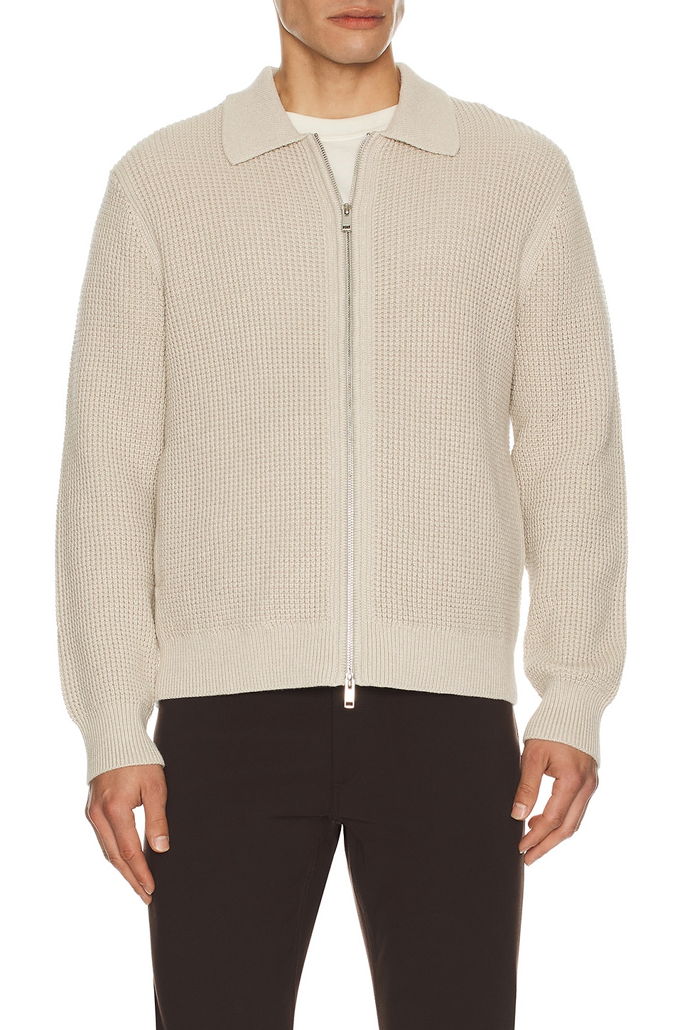 Image 1 of Theory Eco Cashton Gary Full Zip in Alabaster Melange