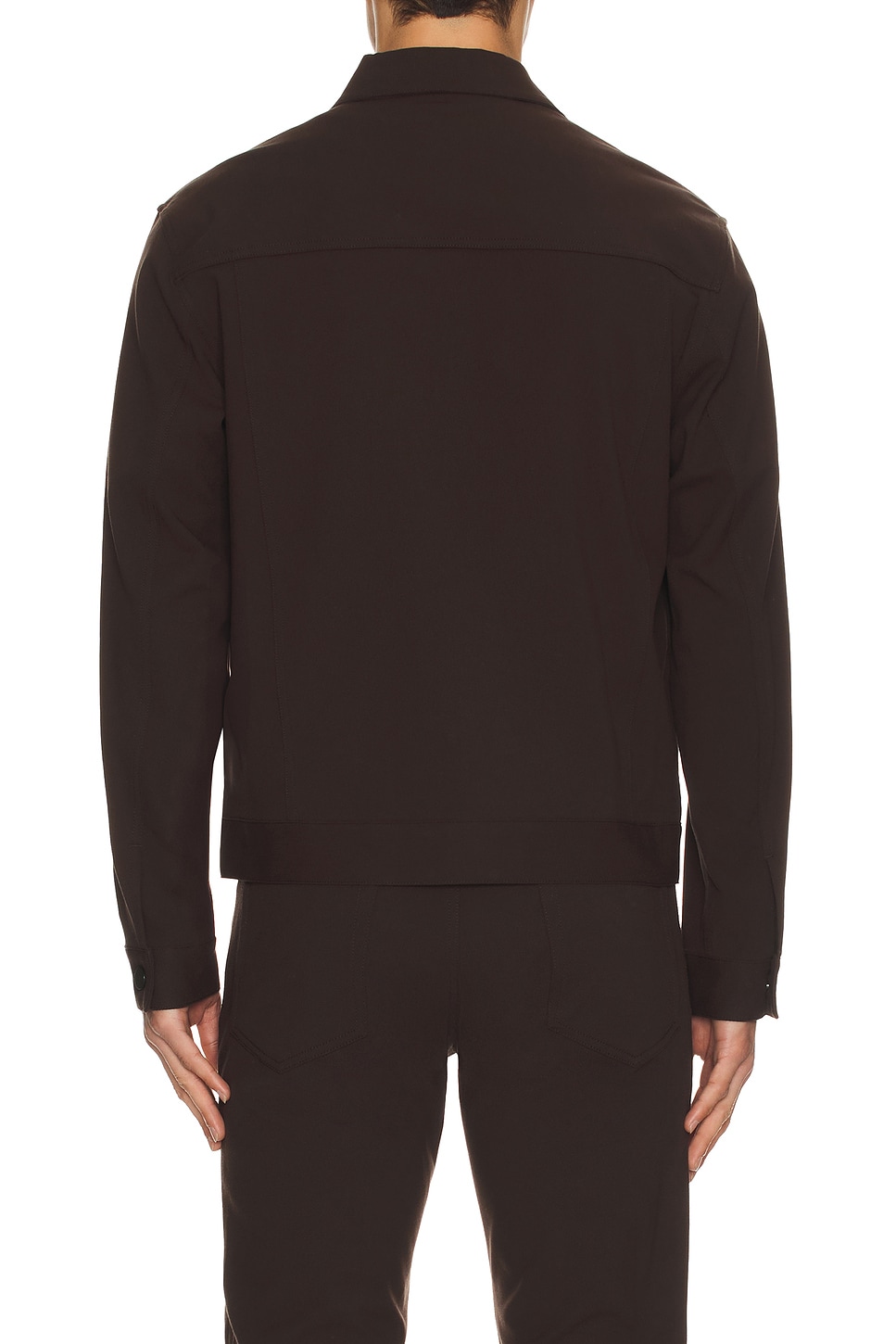 Theory Neoteric Twill River Jacket In Brown