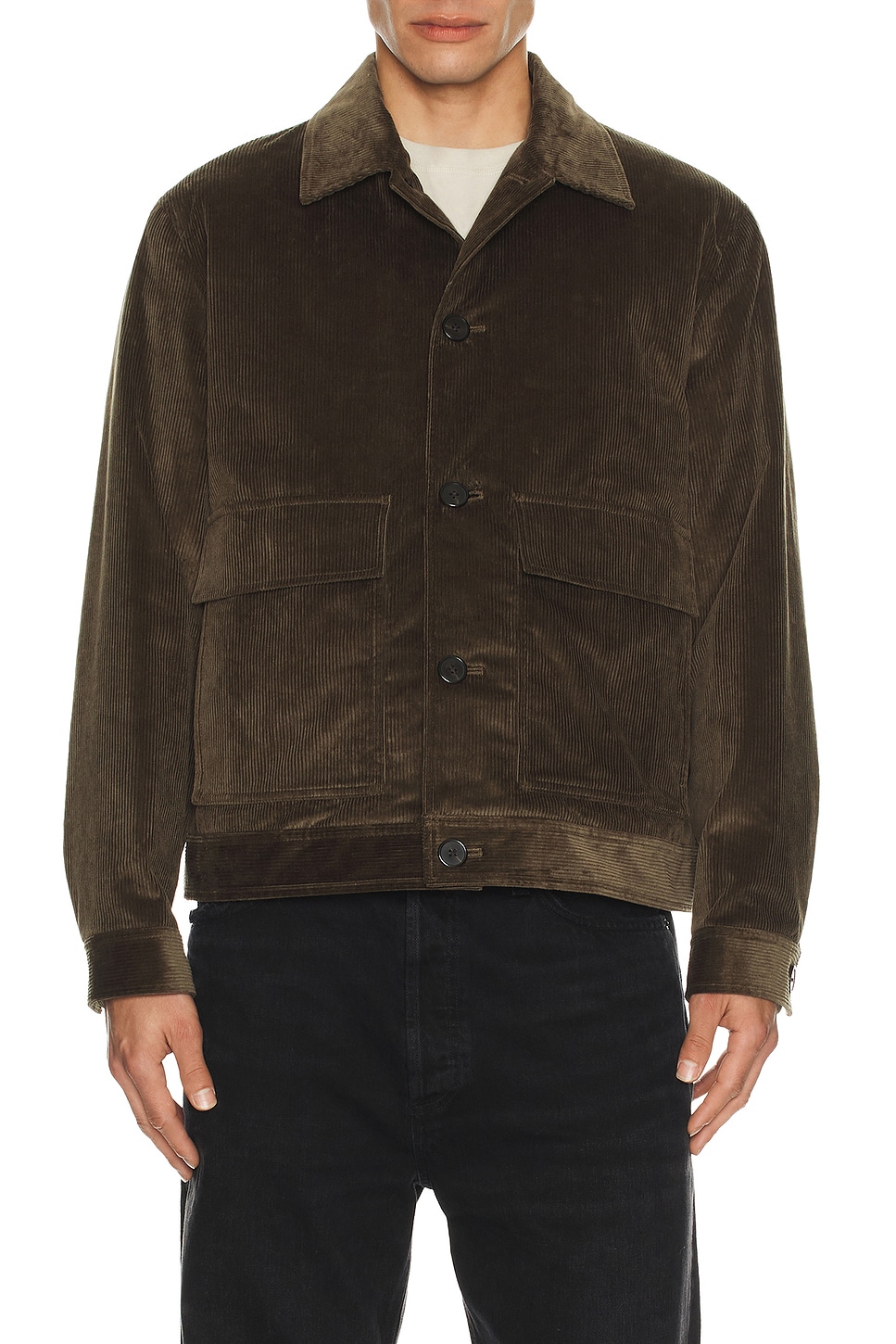 Image 1 of Theory Crosby Cord Jacket in Tarmac
