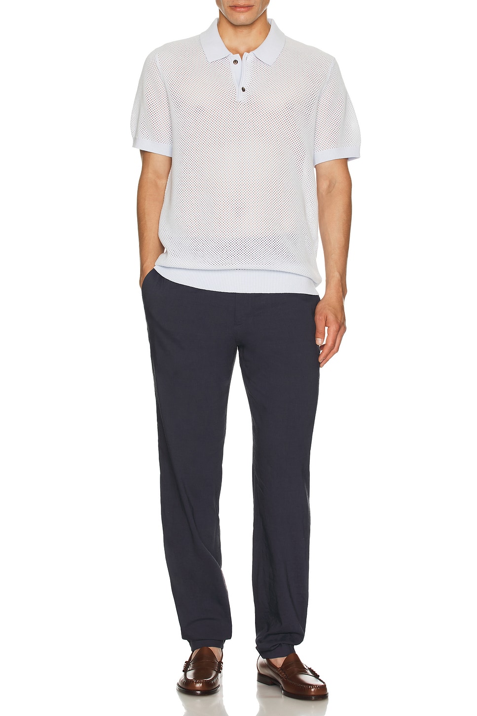 Stretch Linen Curtis Pant