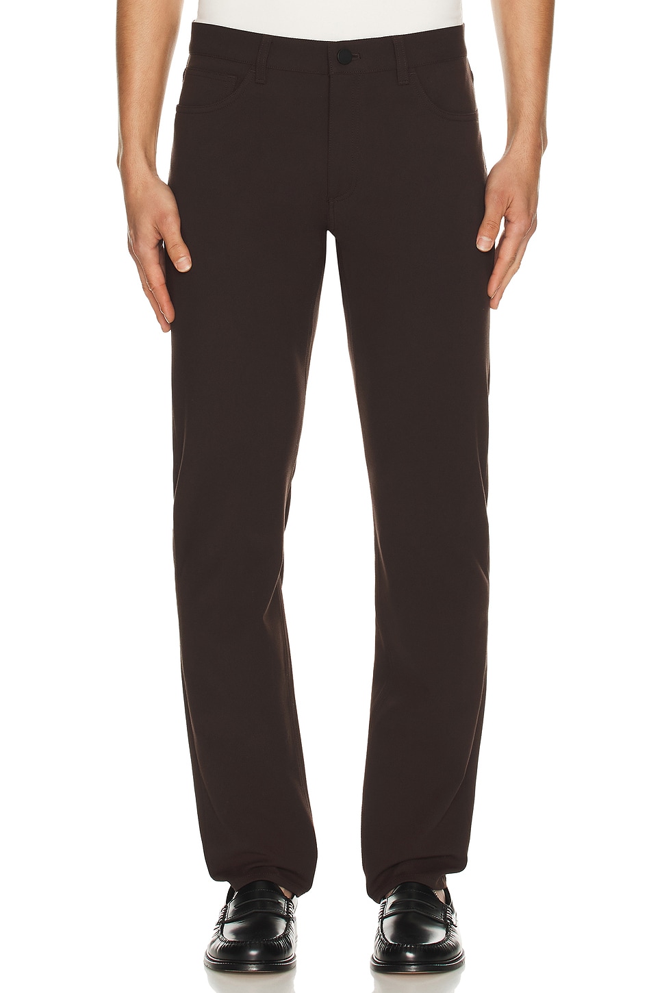 Image 1 of Theory Neoteric Twill Raffi Pant in Brownwood