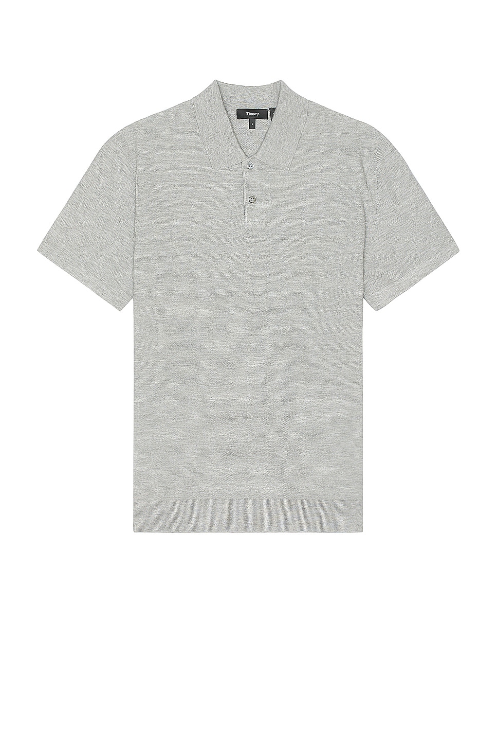 Image 1 of Theory Goris Sweater Polo in Light Grey Heather