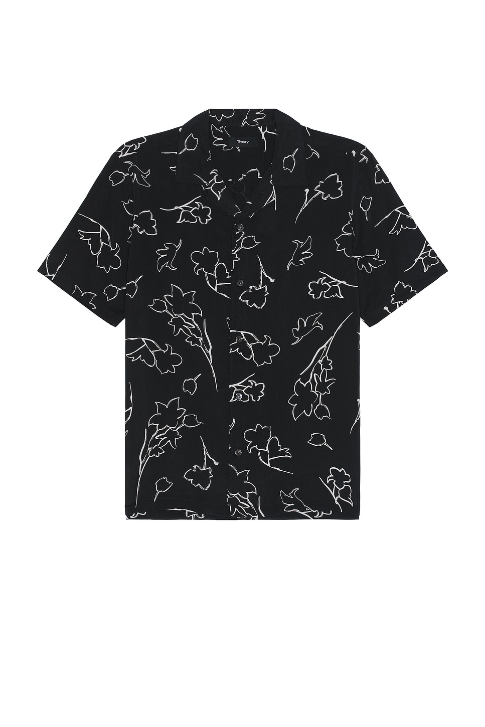 Image 1 of Theory Irving Short Sleeve Shirt in Black Multi