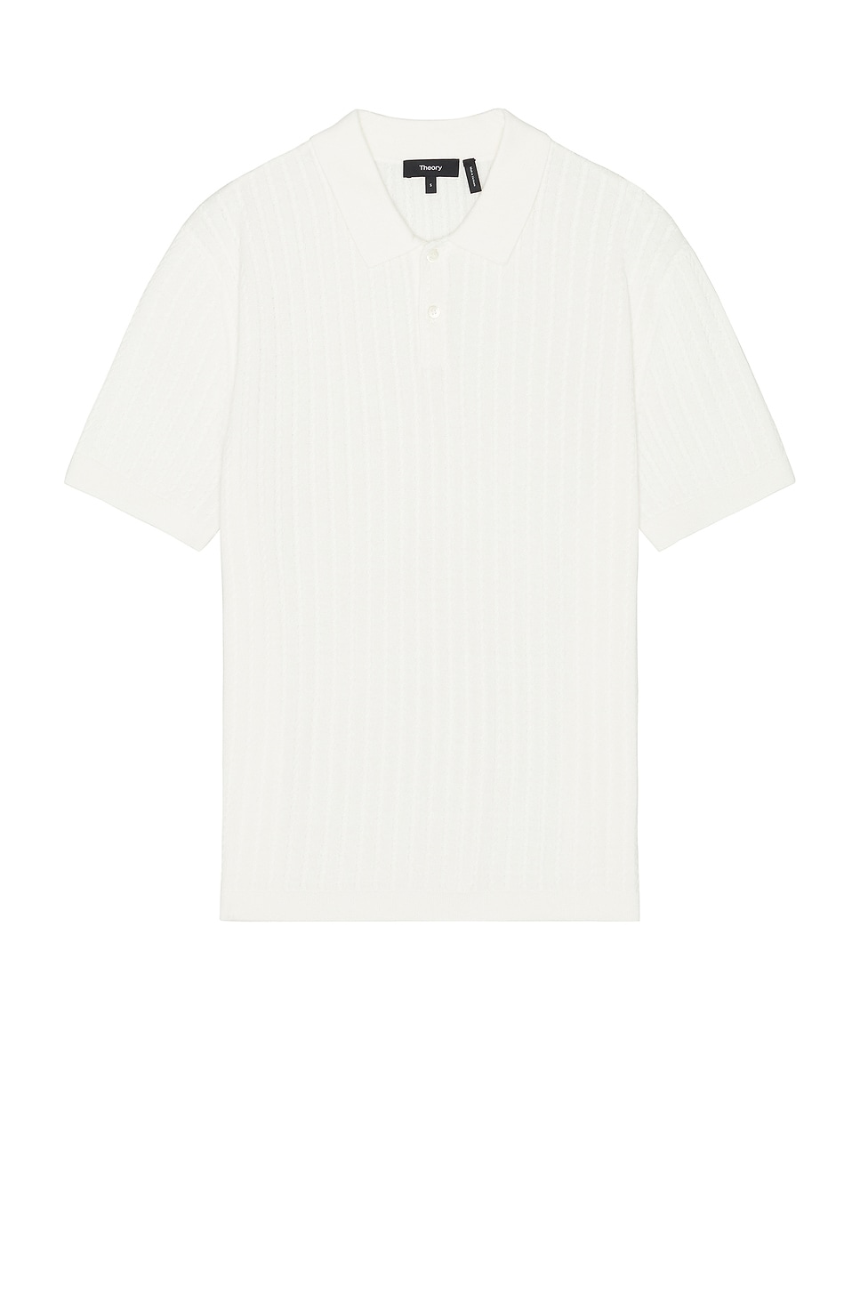 Image 1 of Theory Short Sleeve Polo in Ivory