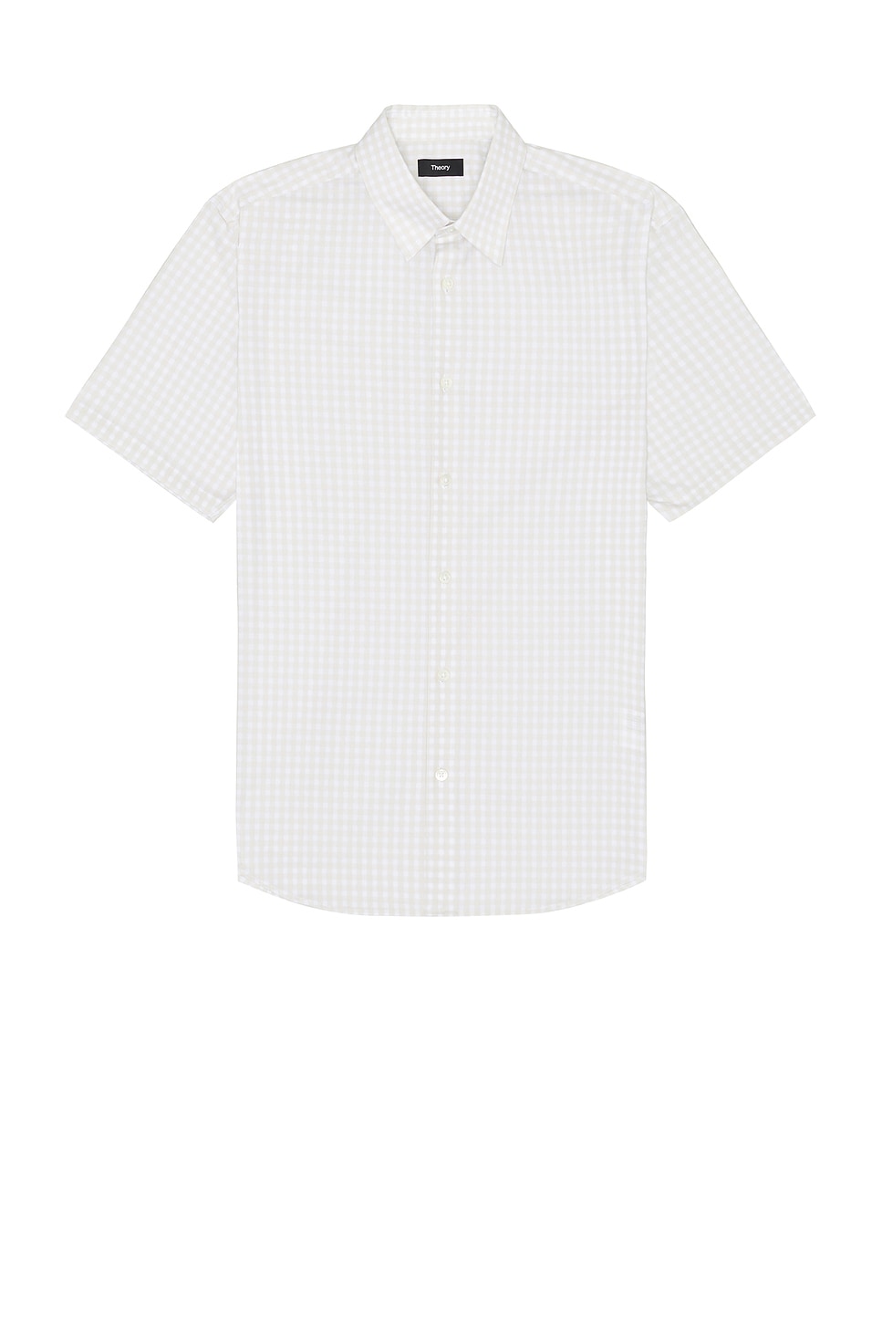 Shop Theory Irving Short Sleeve Shirt In Sand Multi