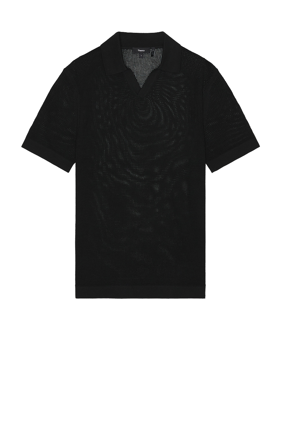 Image 1 of Theory Brenan Short Sleeve Polo in Black