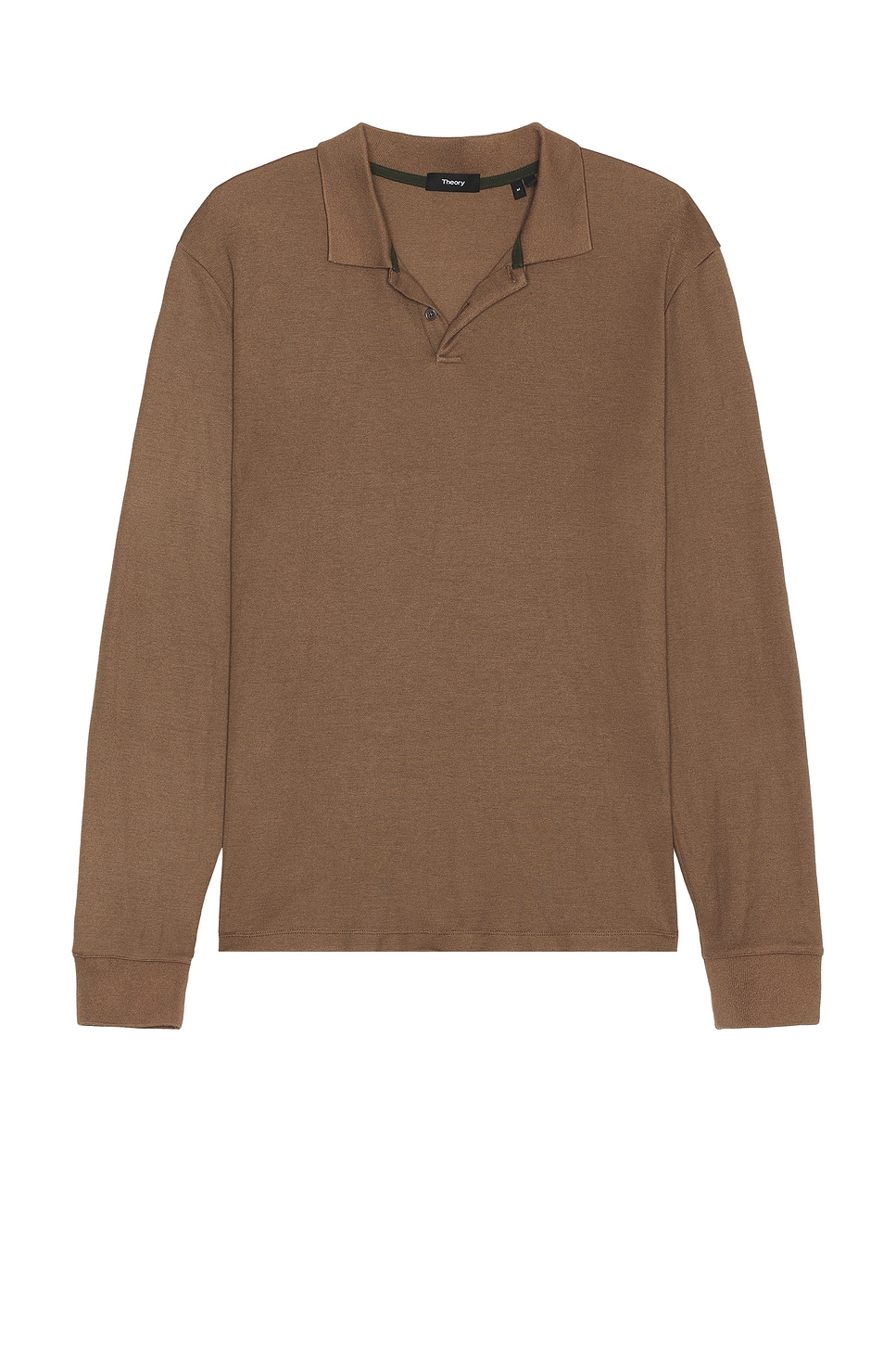 Goris Long Sleeve Polo in Brown