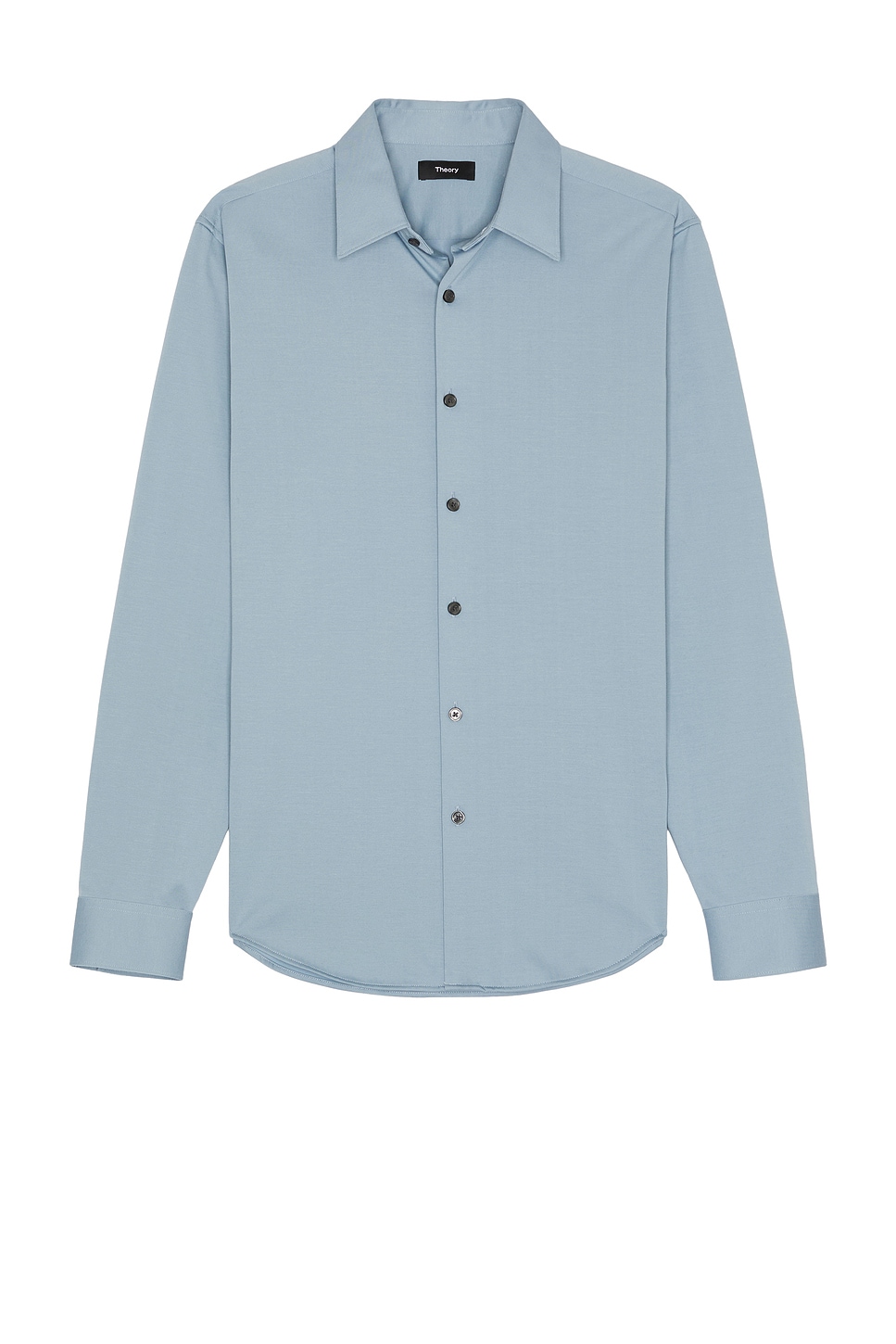 Image 1 of Theory Sylvain Structure Knit Shirt in Rainstorm