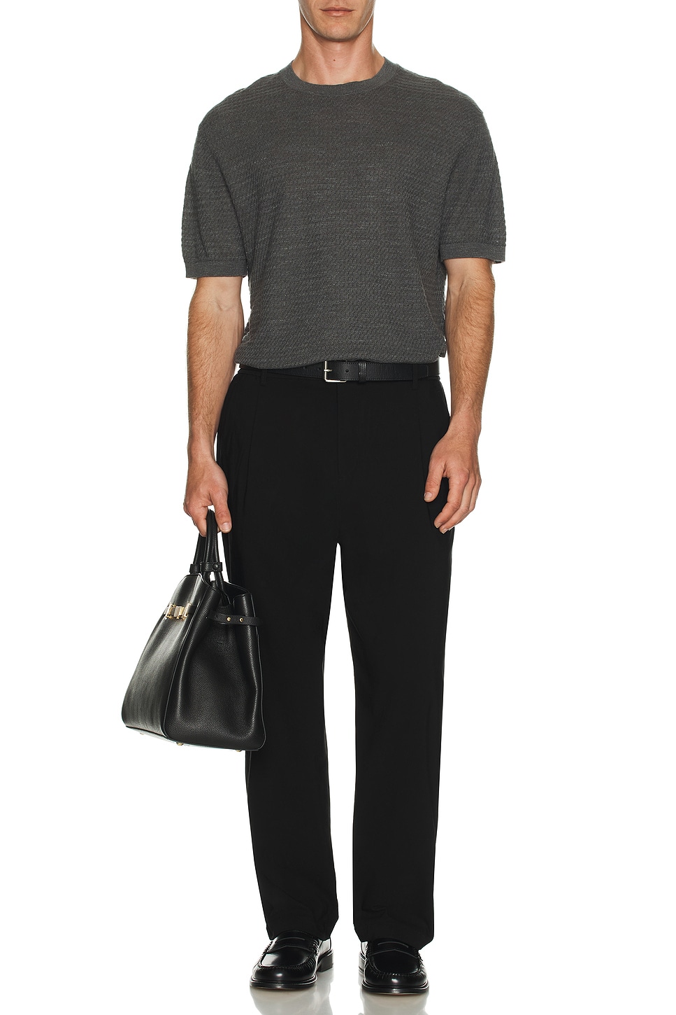 Image 1 of Theory Kolben Tee in Carbon