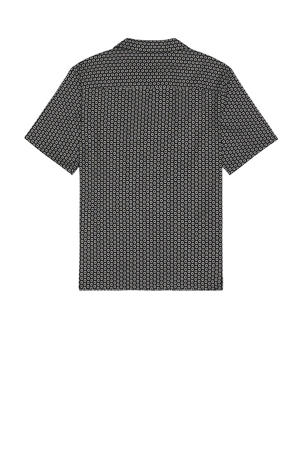 Theory Noll Gemometric Cotton Camp Shirt In Multi