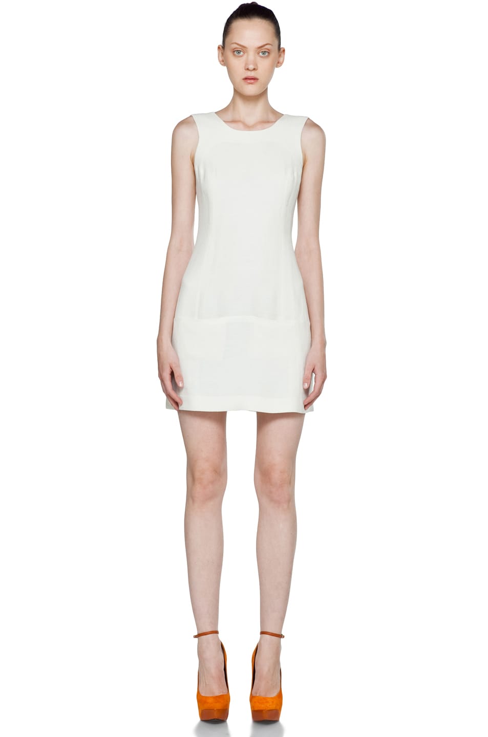 Image 1 of Theyskens' Theory Fokali Dhidas Dress in Dusty White