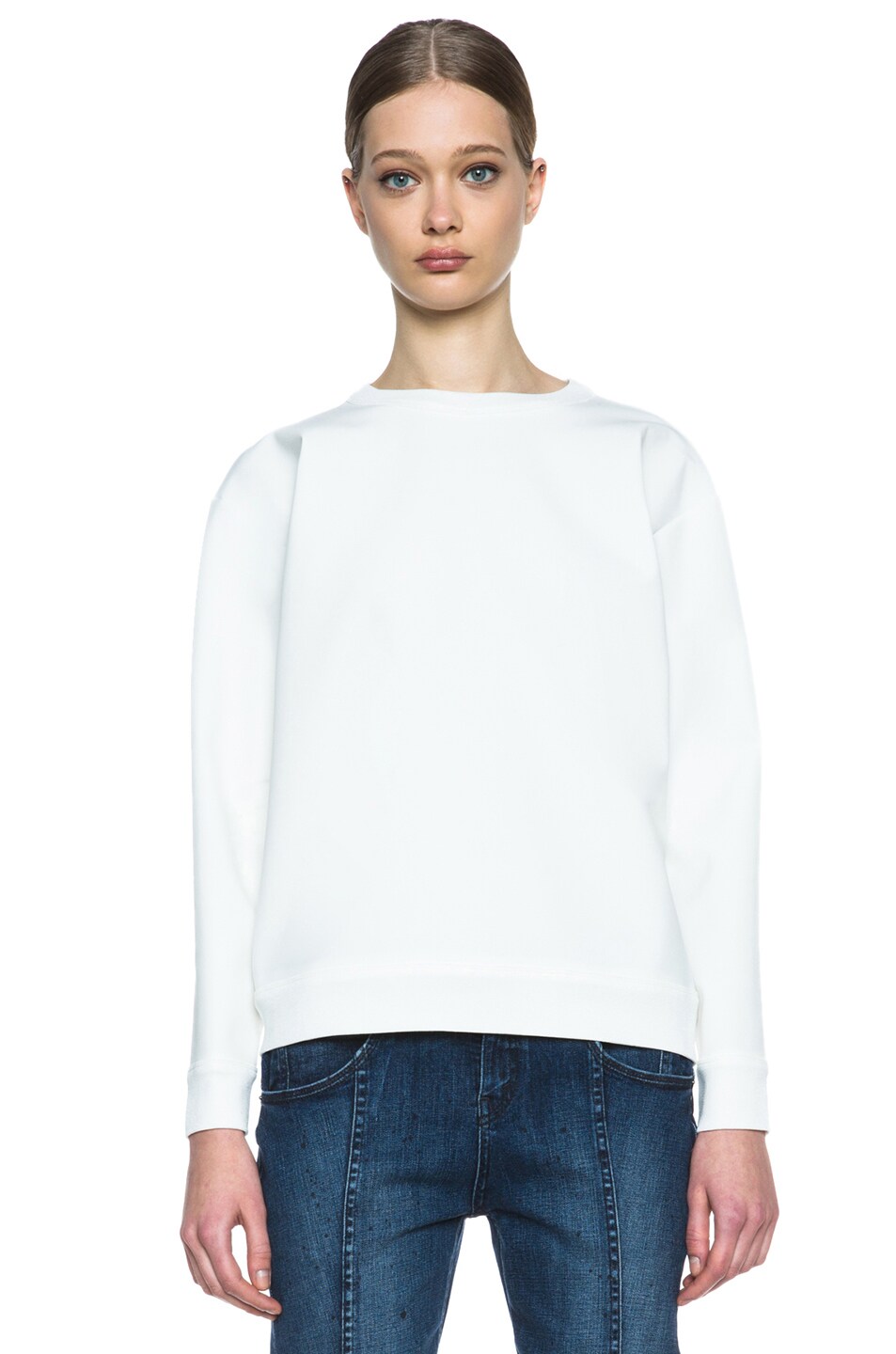 Image 1 of Theyskens' Theory Katriel Poly-Blend Sweater in White