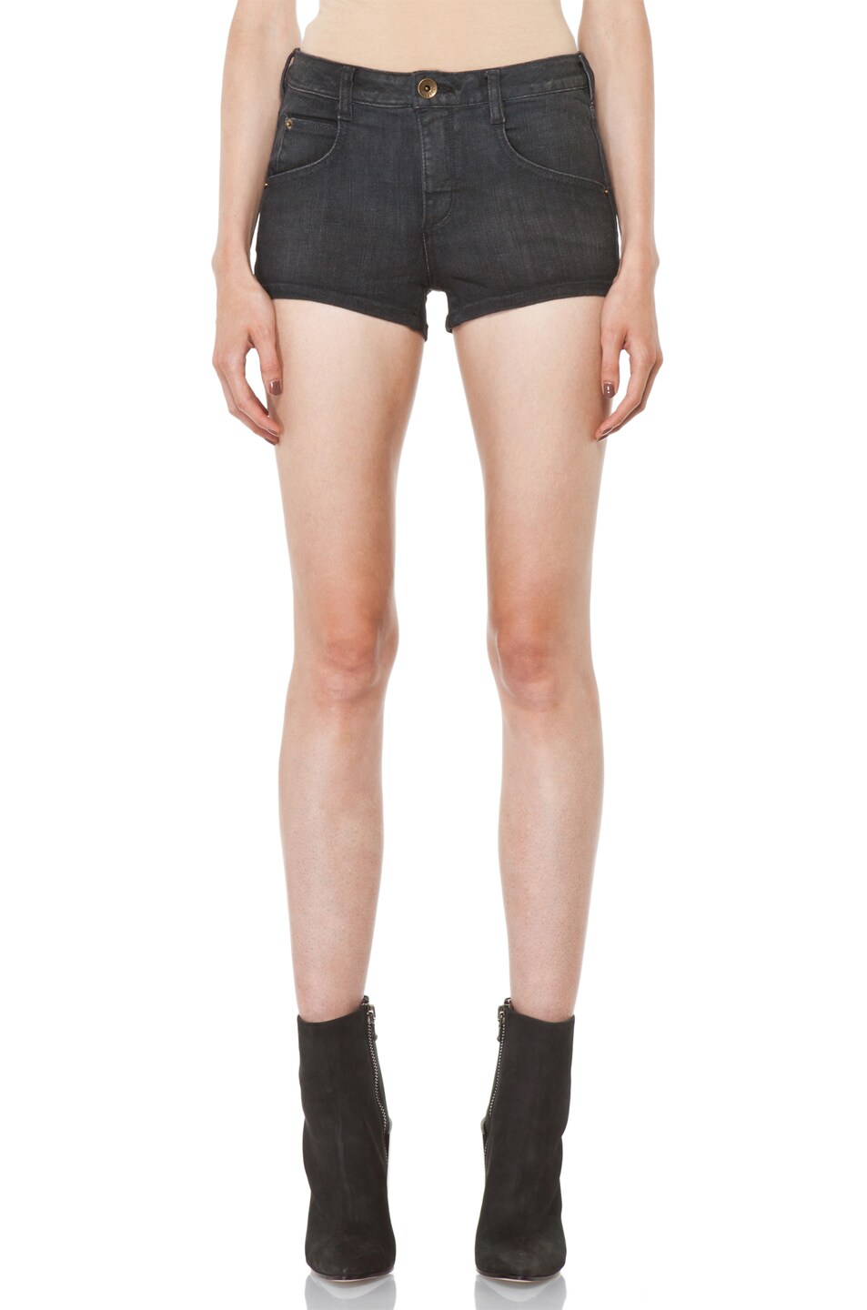 Image 1 of Theyskens' Theory Pezra Wintage Short in Faded Black
