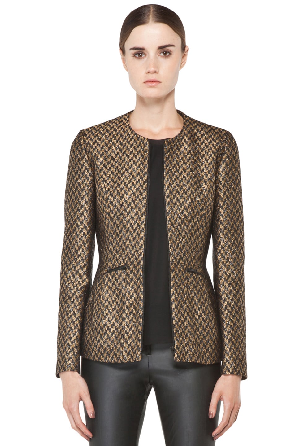 Image 1 of Theyskens' Theory Jelsor Faize Jacket in Gold Multi