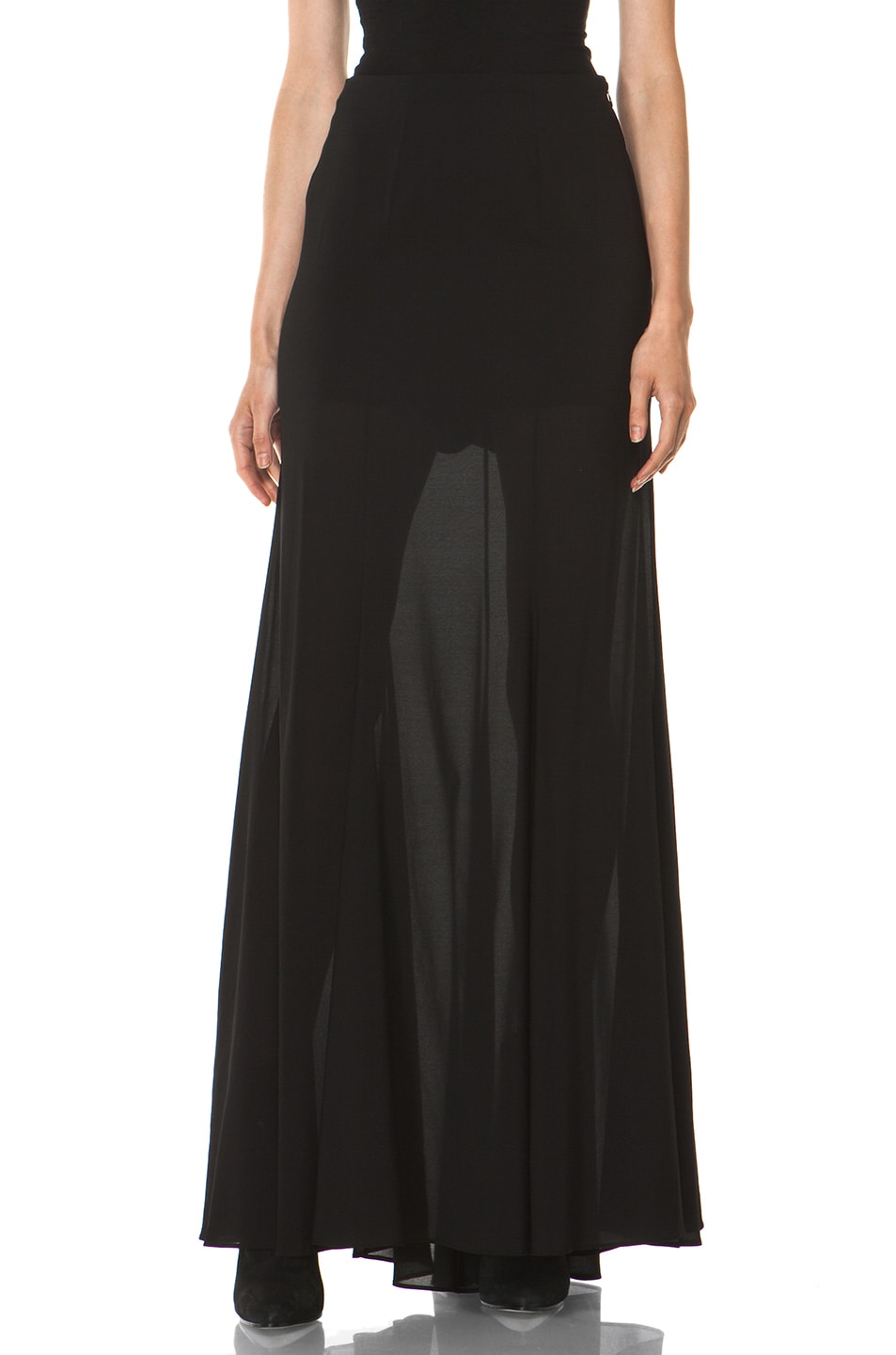 Image 1 of Theyskens' Theory Sonne Forma Maxi Skirt in Black