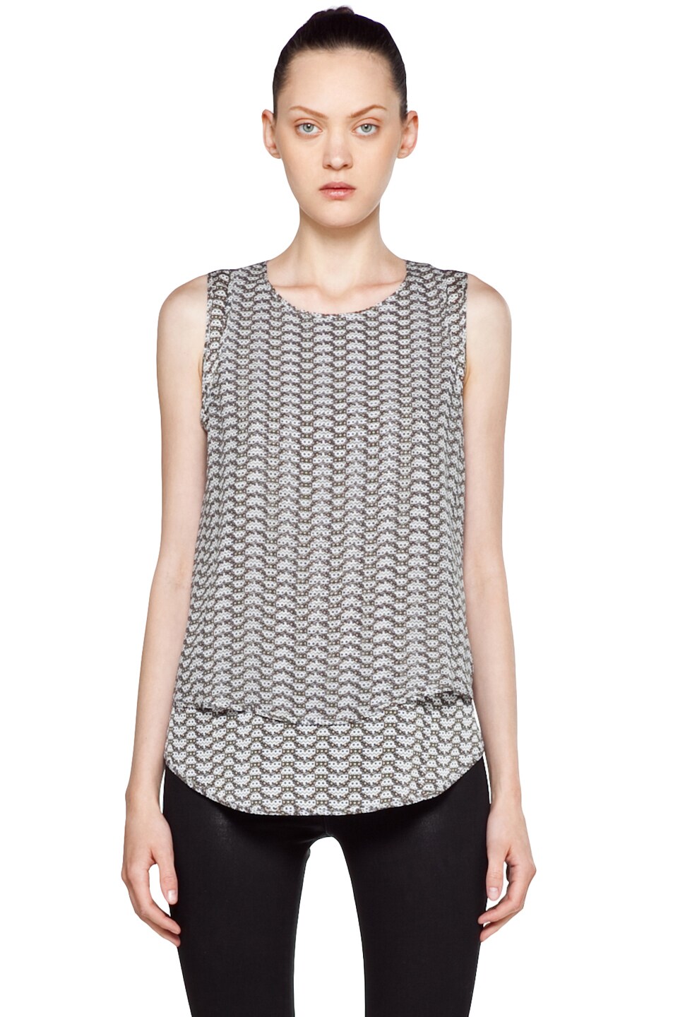 Image 1 of Theyskens' Theory Ihaoussa Sheer Tomci Top in Multi