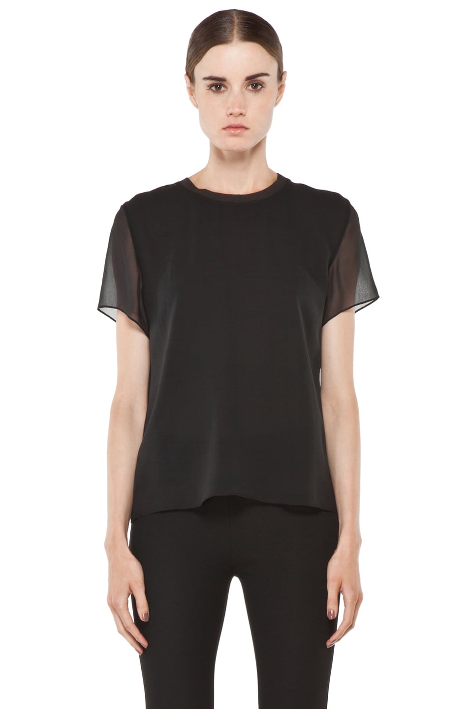 Image 1 of Theyskens' Theory Biche Felta Top in Black