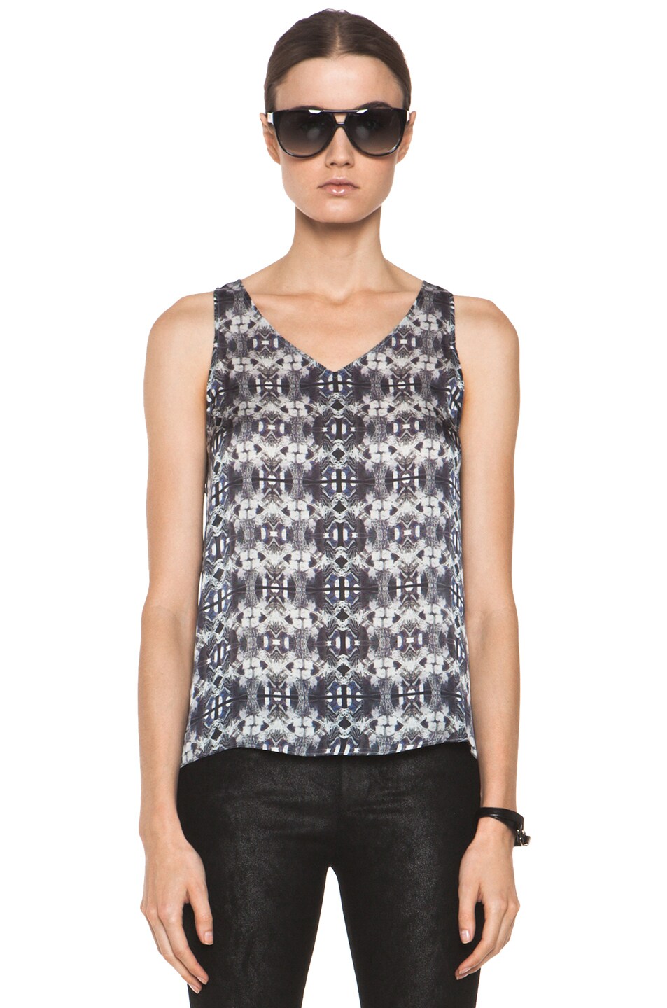 Image 1 of Theyskens' Theory Brint Imoges Tank in Blue Multi