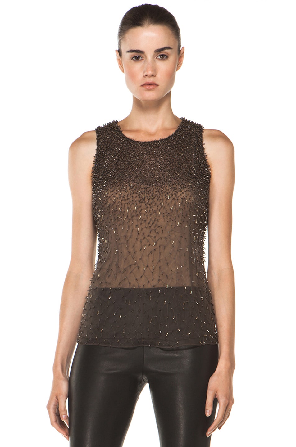 Image 1 of Theyskens' Theory Broso Frilloso Top in Gold