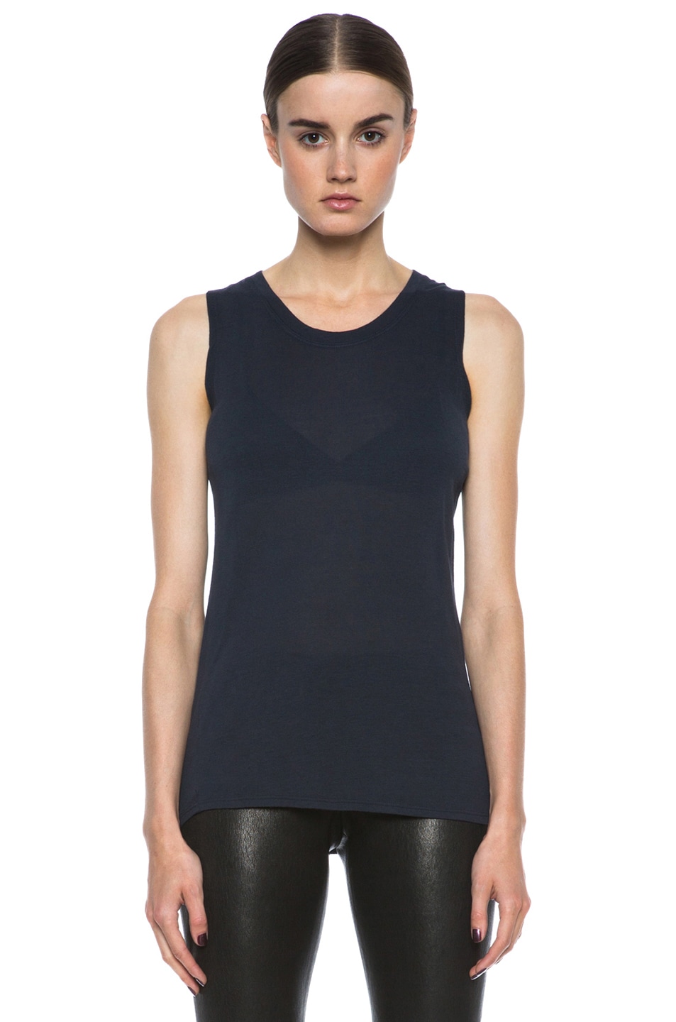 Image 1 of Theyskens' Theory Clousi Modal Top in Dark Blue