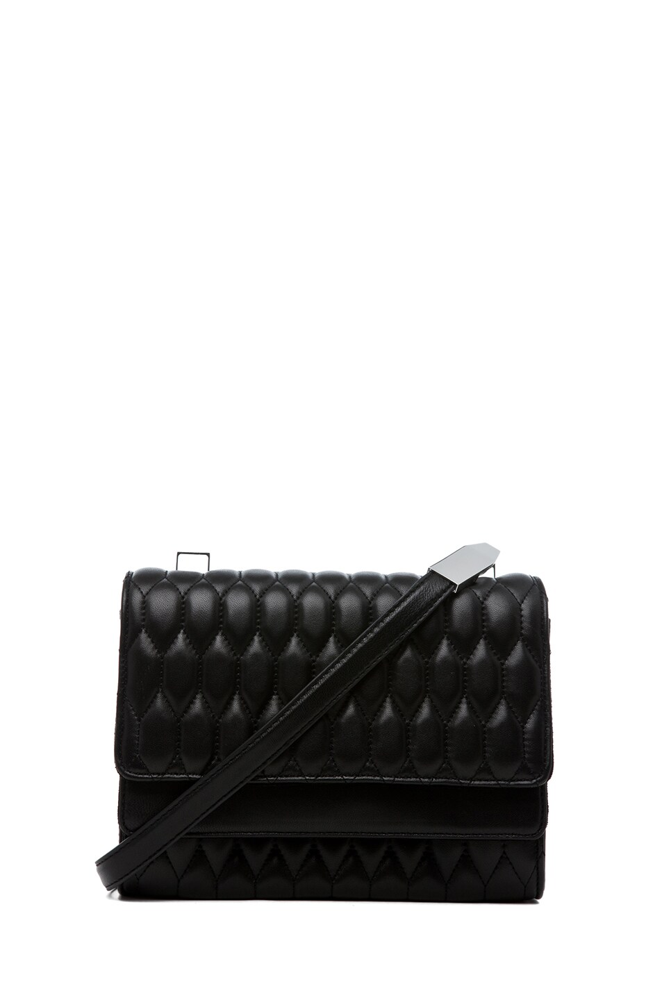 Image 1 of Theyskens' Theory Sara Acap Quilted Shoulder Bag in Black