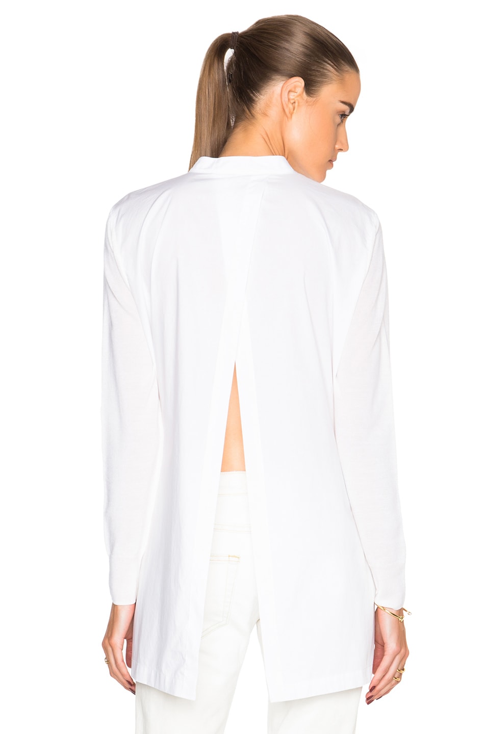 Image 1 of Thakoon Lace Front Top in White