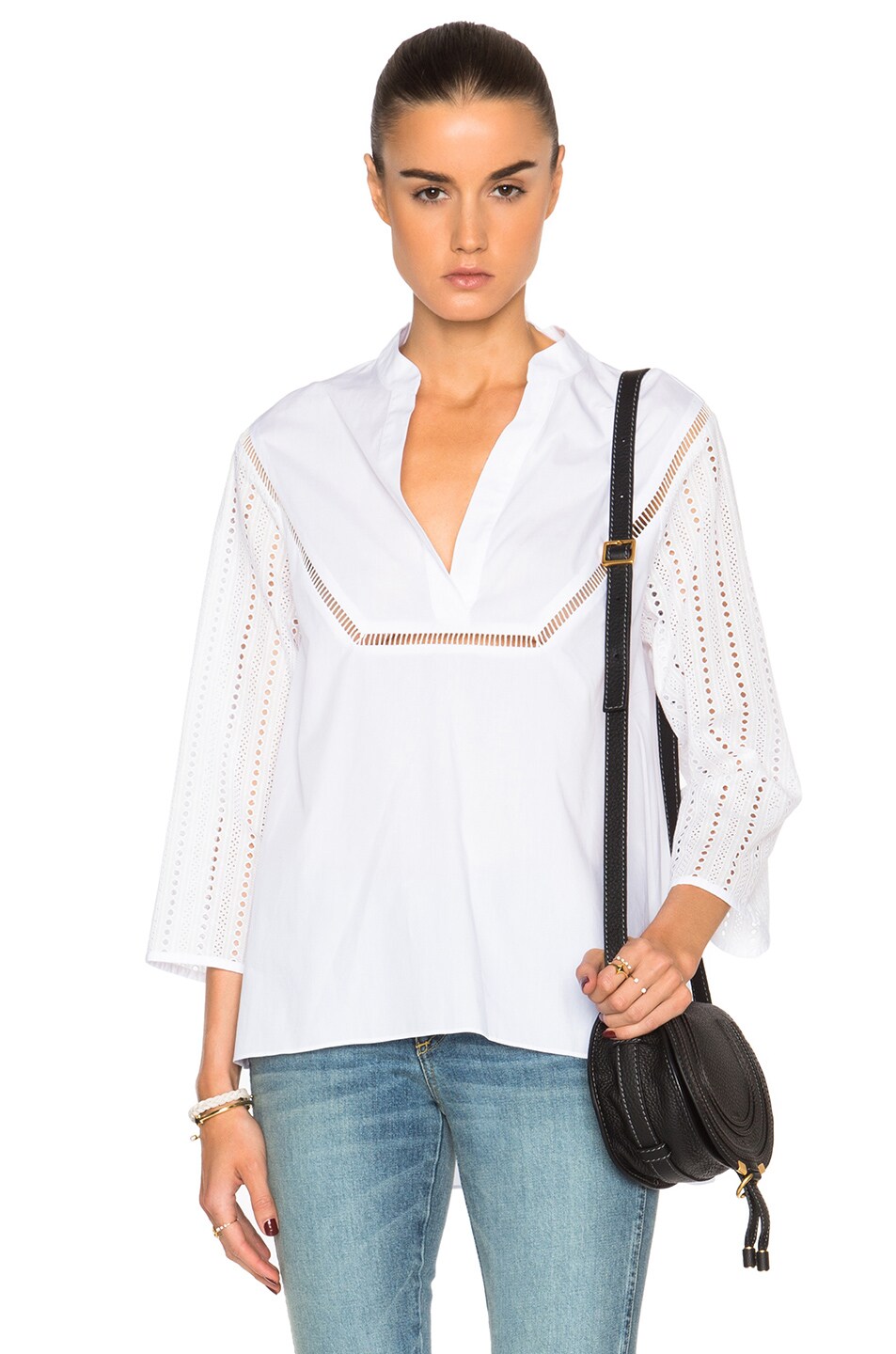 Image 1 of Thakoon Caftan Top in White