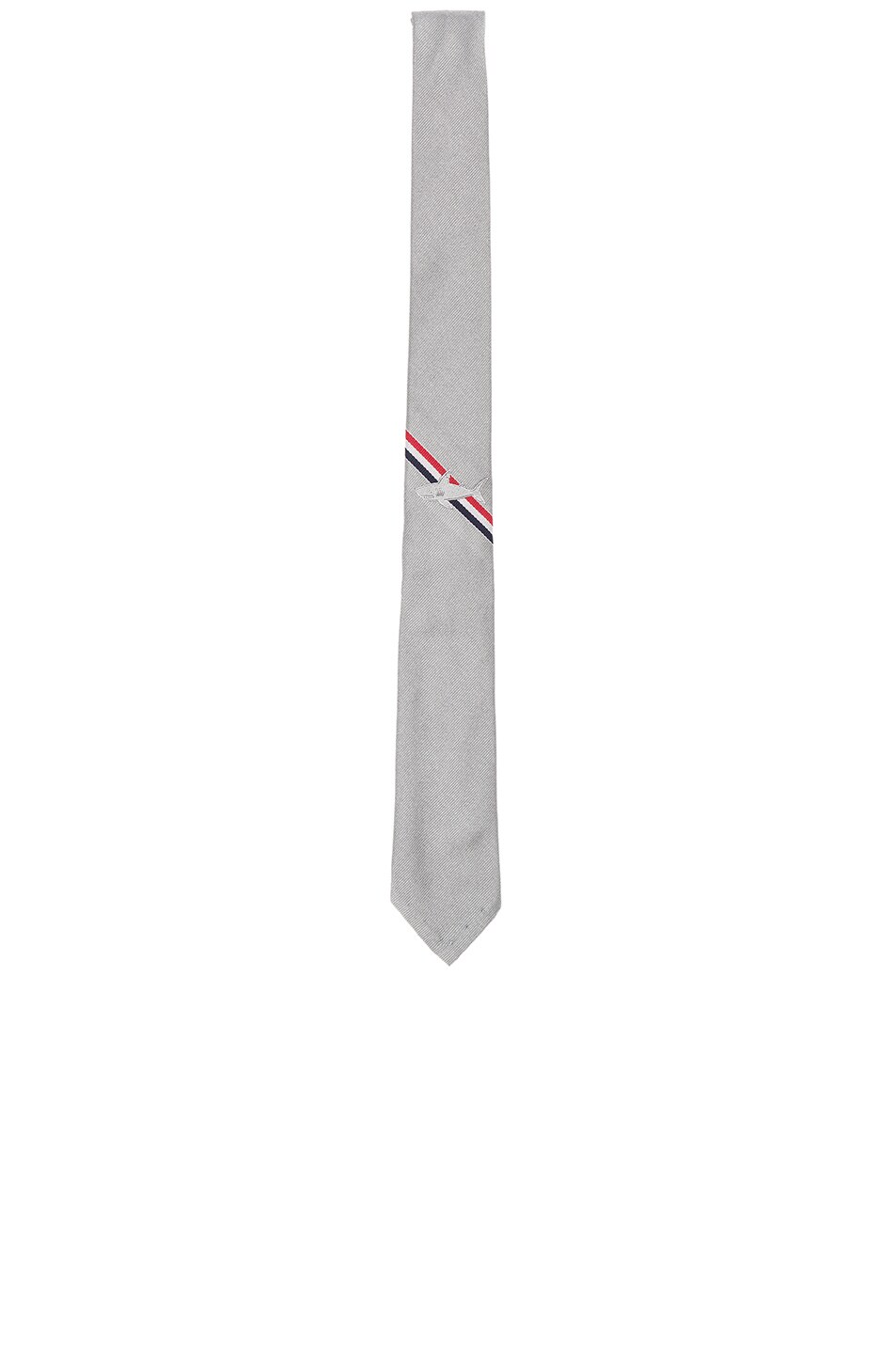 Image 1 of Thom Browne Shark Tie in Medium Grey