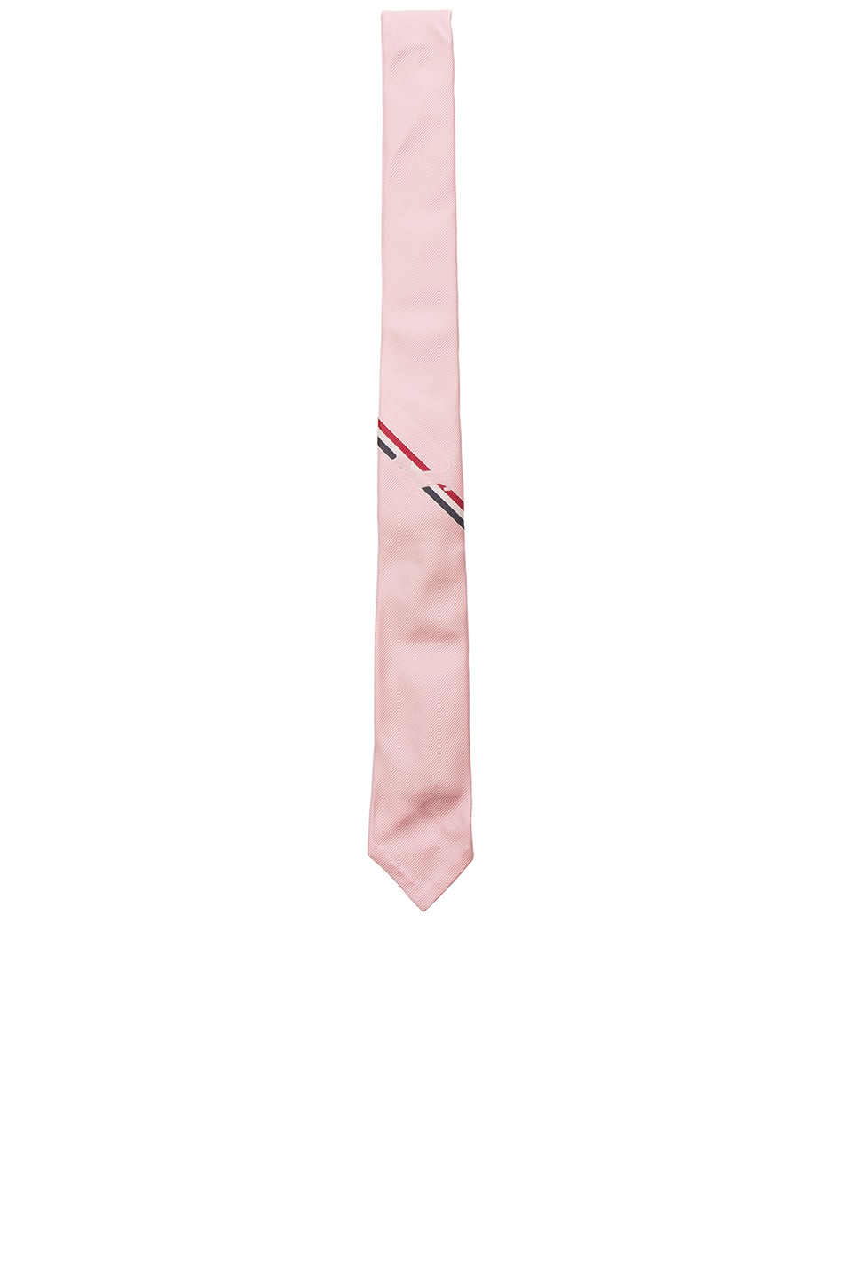 Image 1 of Thom Browne Classic Hector Stripe Tie in Light Pink
