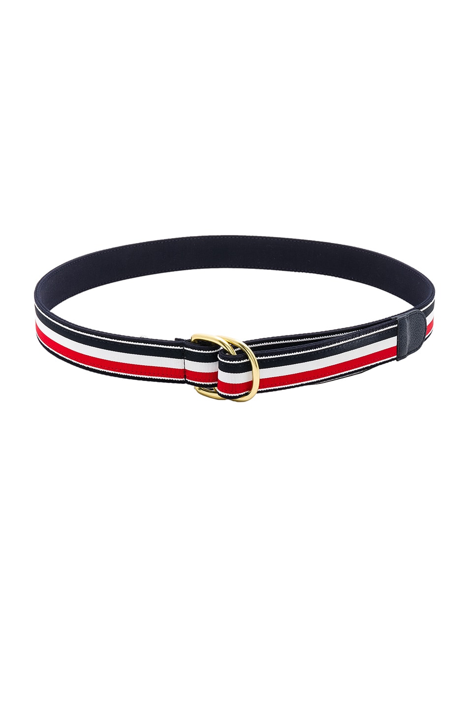 Image 1 of Thom Browne Fabric D-Ring Belt in Navy