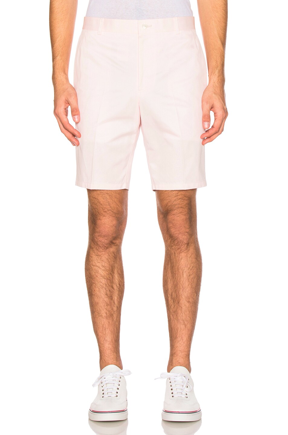 Image 1 of Thom Browne Lightweight Twill Shorts in Light Pink