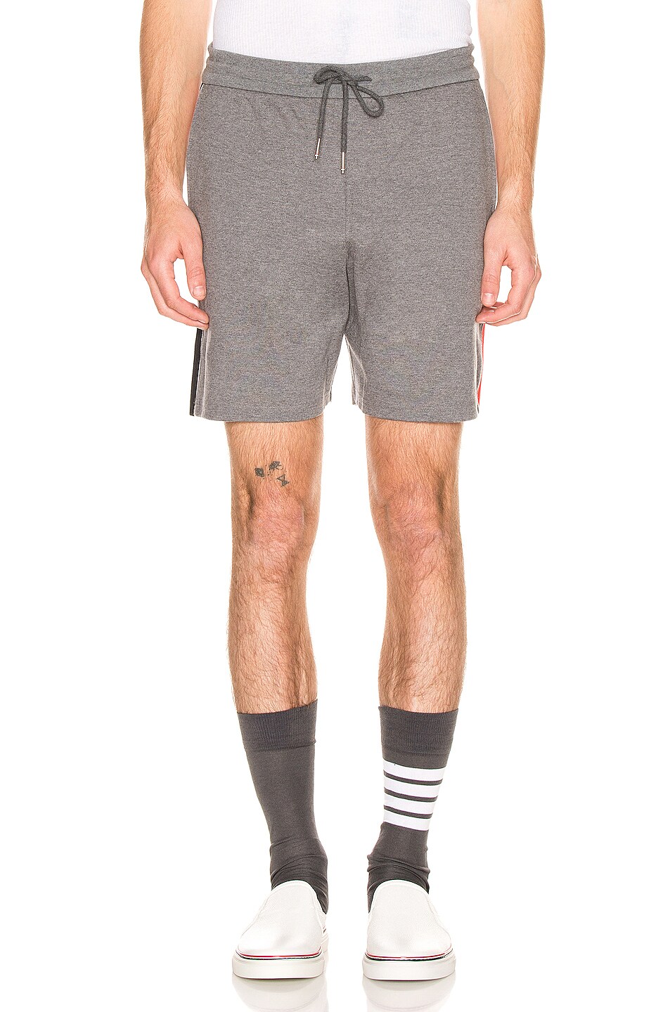 Image 1 of Thom Browne Thigh Shorts in Medium Grey