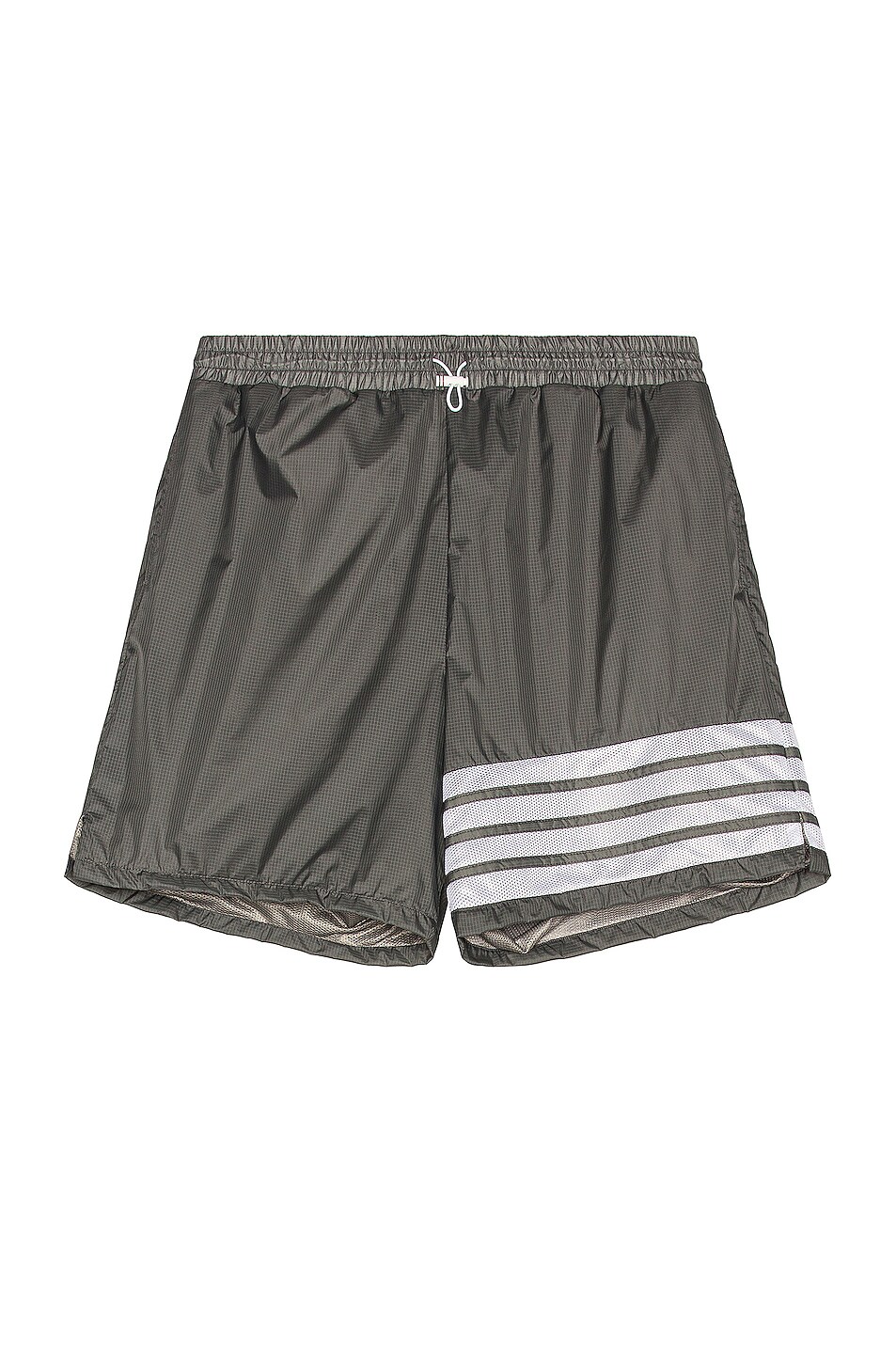 Image 1 of Thom Browne 4 Bar Shorts in Silver