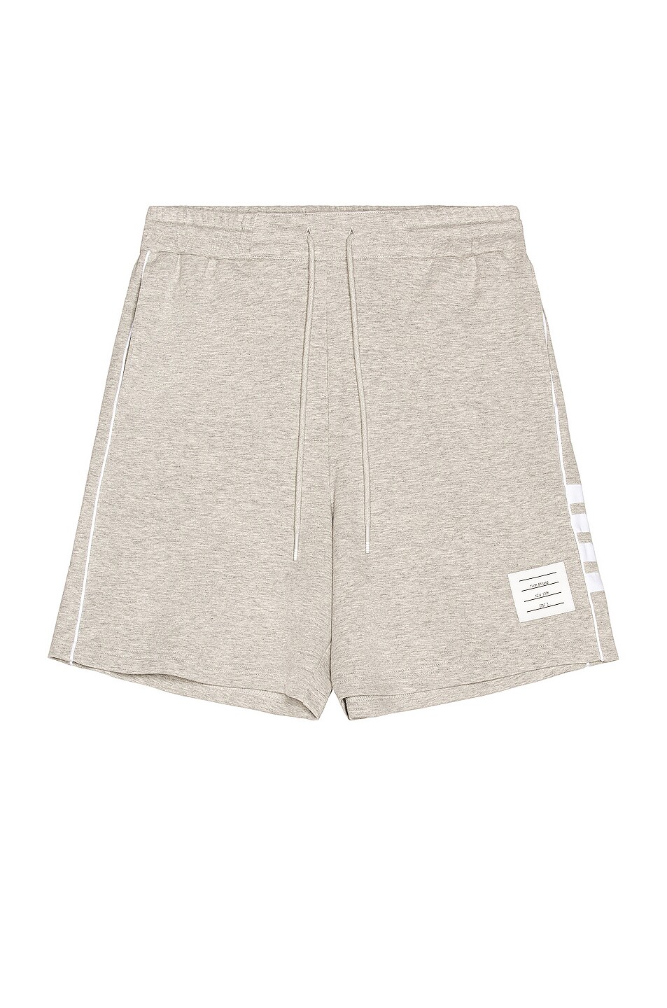 Image 1 of Thom Browne Track Shorts in Pale Grey