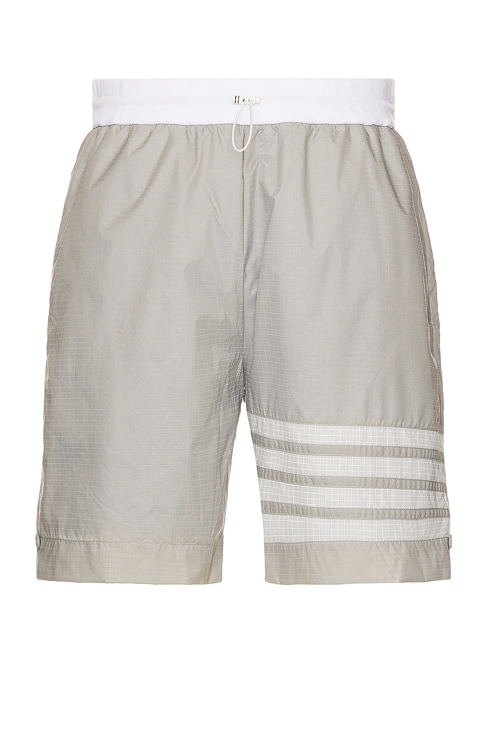 Image 1 of Thom Browne Nylon Ripstop Shorts in Light Grey