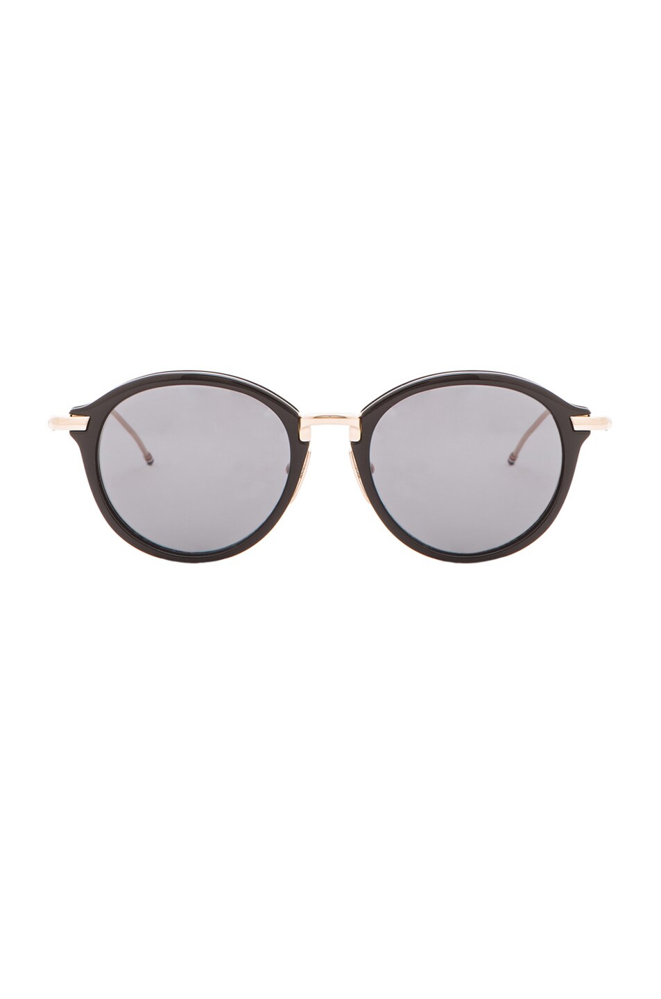 Image 1 of Thom Browne Round Sunglasses in Black & Gold