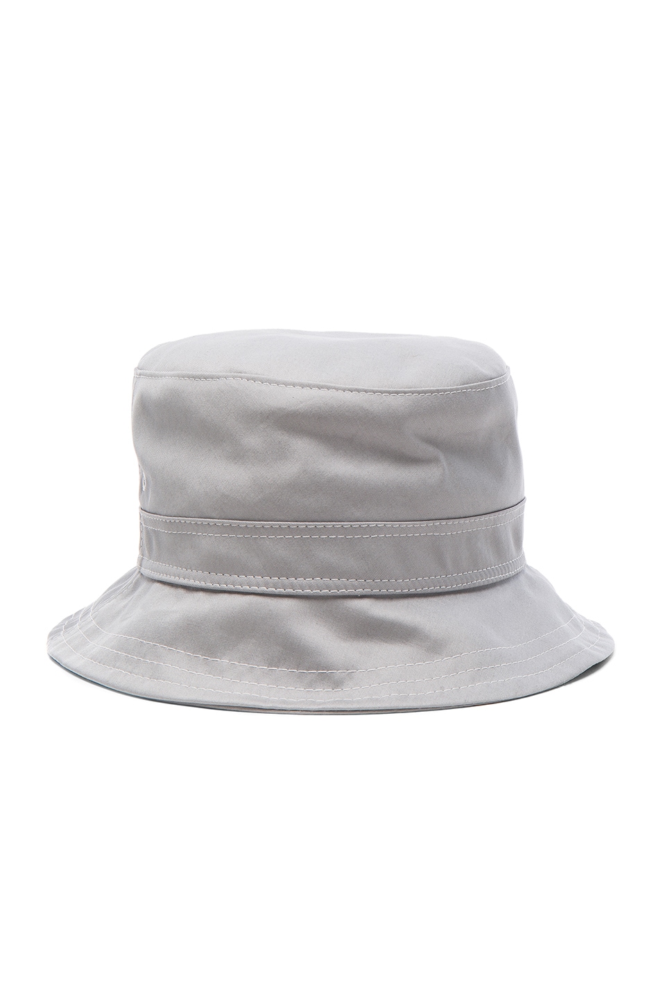 Image 1 of Thom Browne Lined Bucket Hat in Light Grey