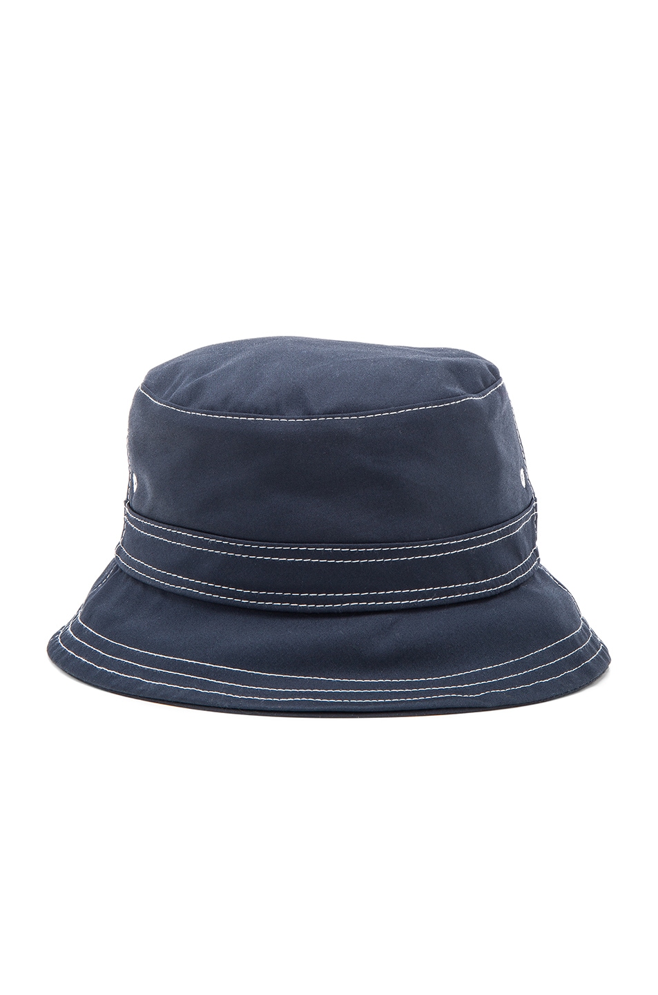 Image 1 of Thom Browne Lined Bucket Hat in Navy