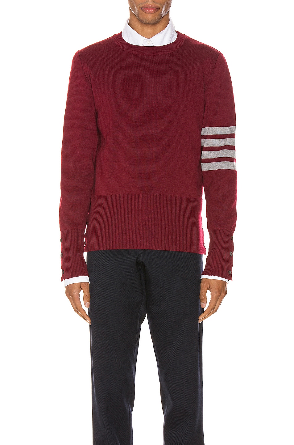 Image 1 of Thom Browne Crewneck Pullover in Red