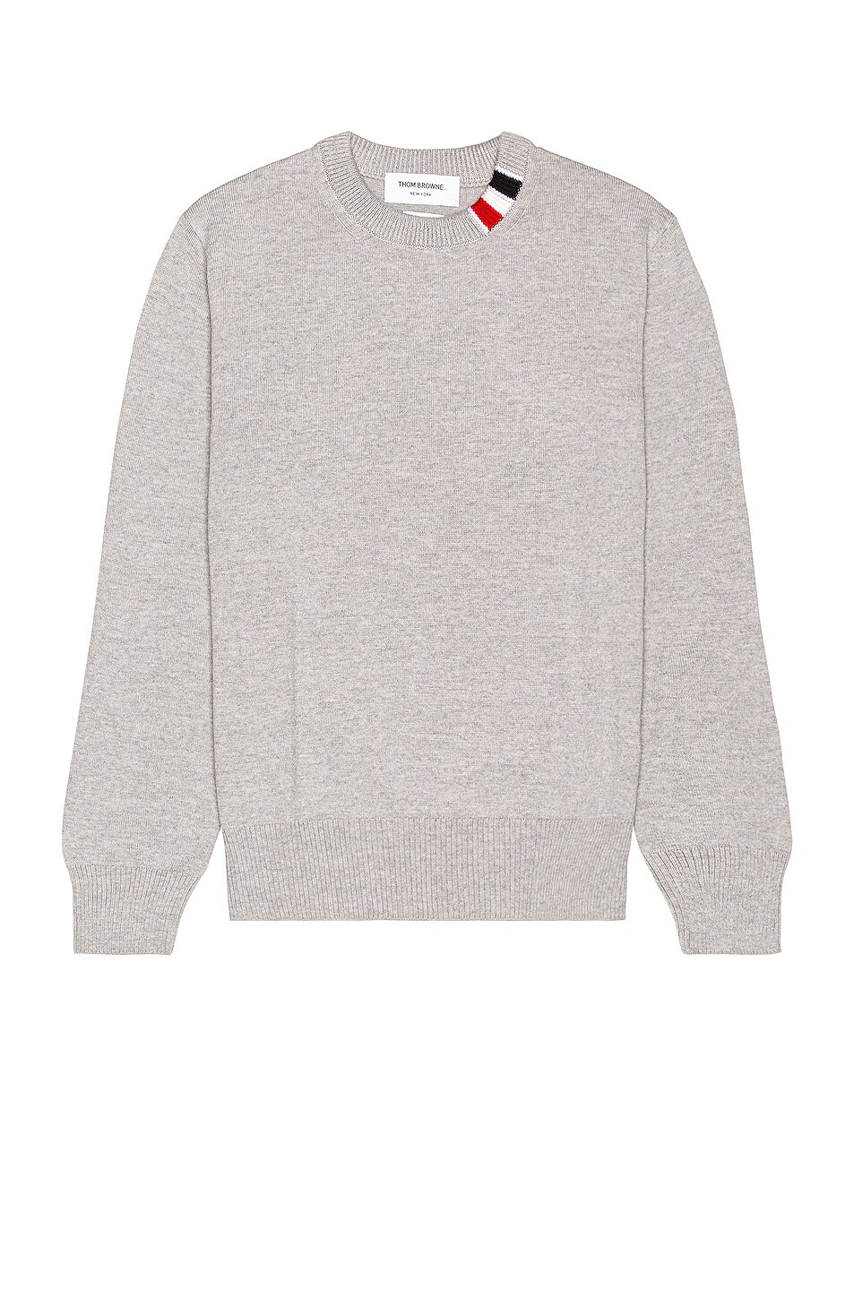 Image 1 of Thom Browne Relaxed Fit Crewneck Sweater in Pastel Grey