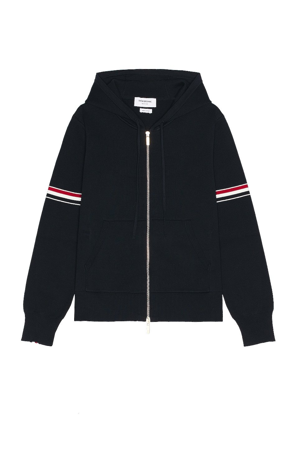 Image 1 of Thom Browne Milano Stitch Hoodie in Navy