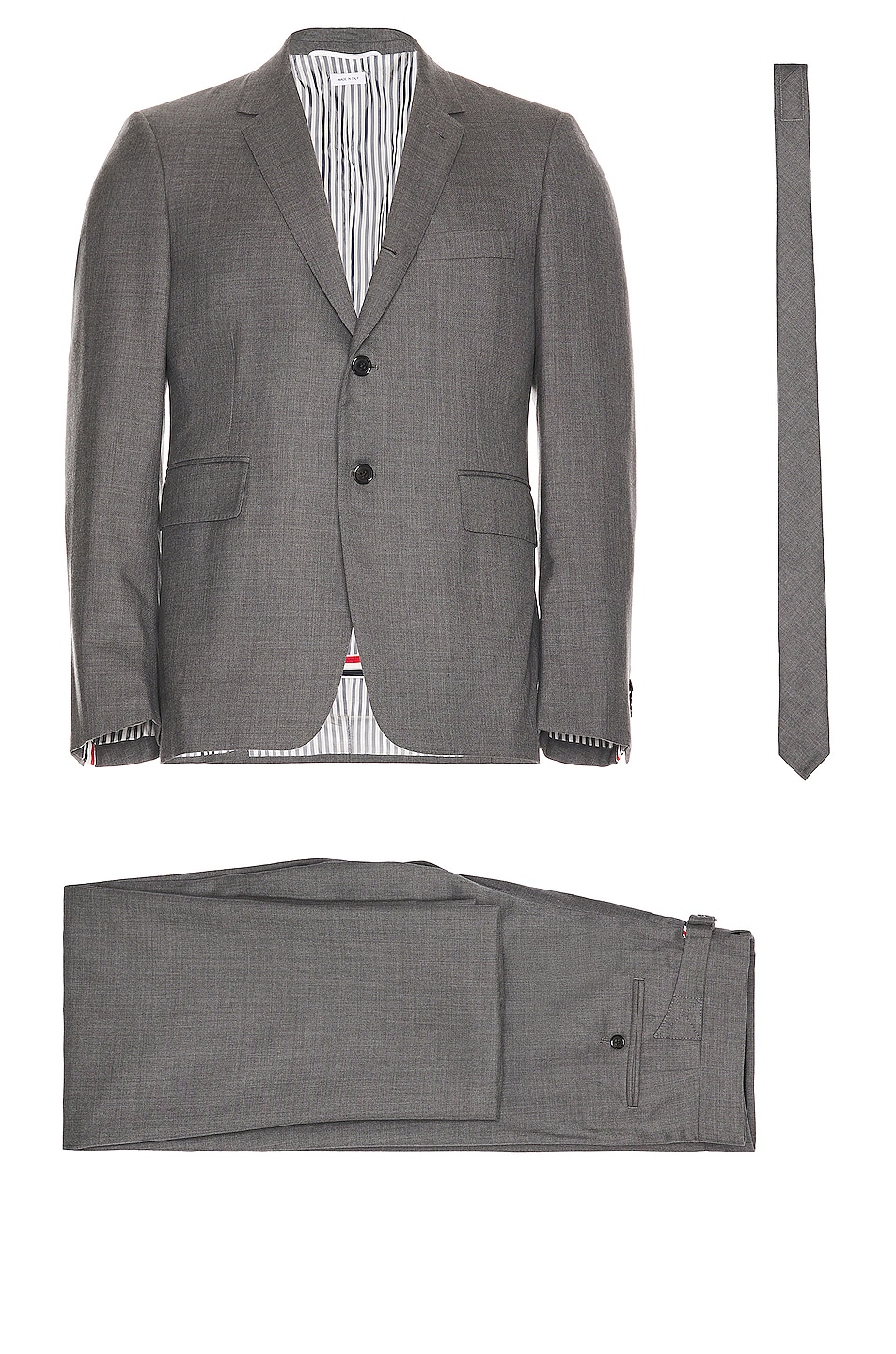 Image 1 of Thom Browne Classic Wool Suit in Medium Grey