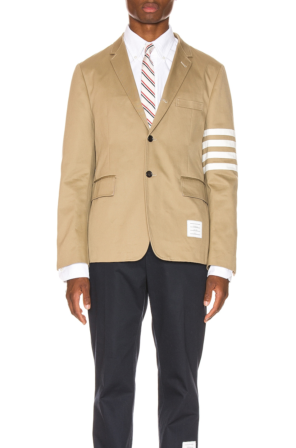 Image 1 of Thom Browne Unconstructed Classic Blazer in Camel