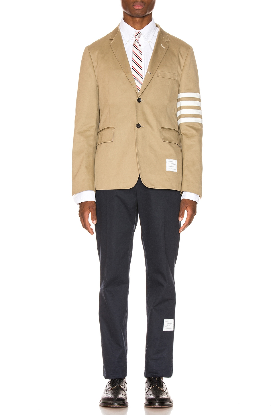 Image 1 of Thom Browne Unconstructed Classic Blazer in Camel